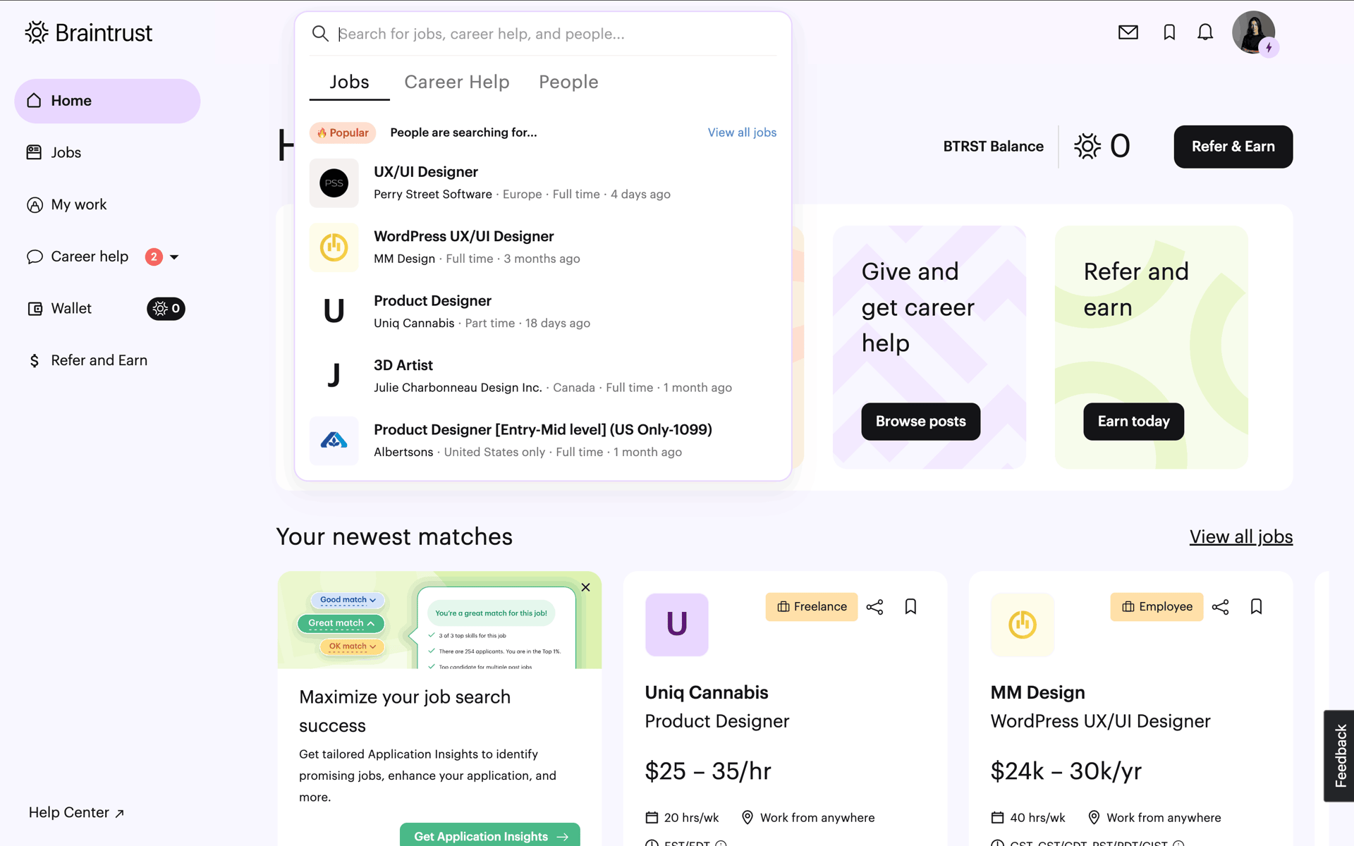 Braintrust Web AI interface screenshot 7