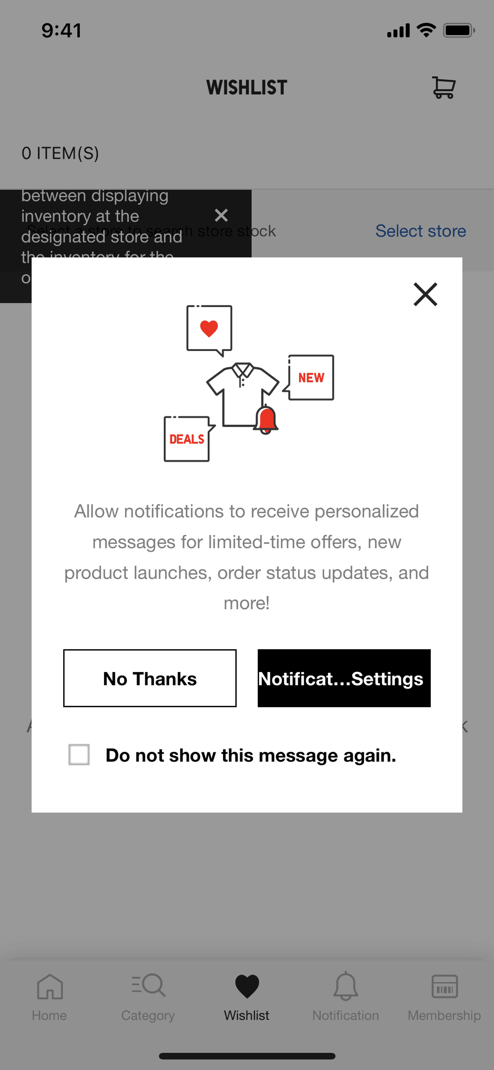 UNIQLO iOS Shopping interface screenshot 17