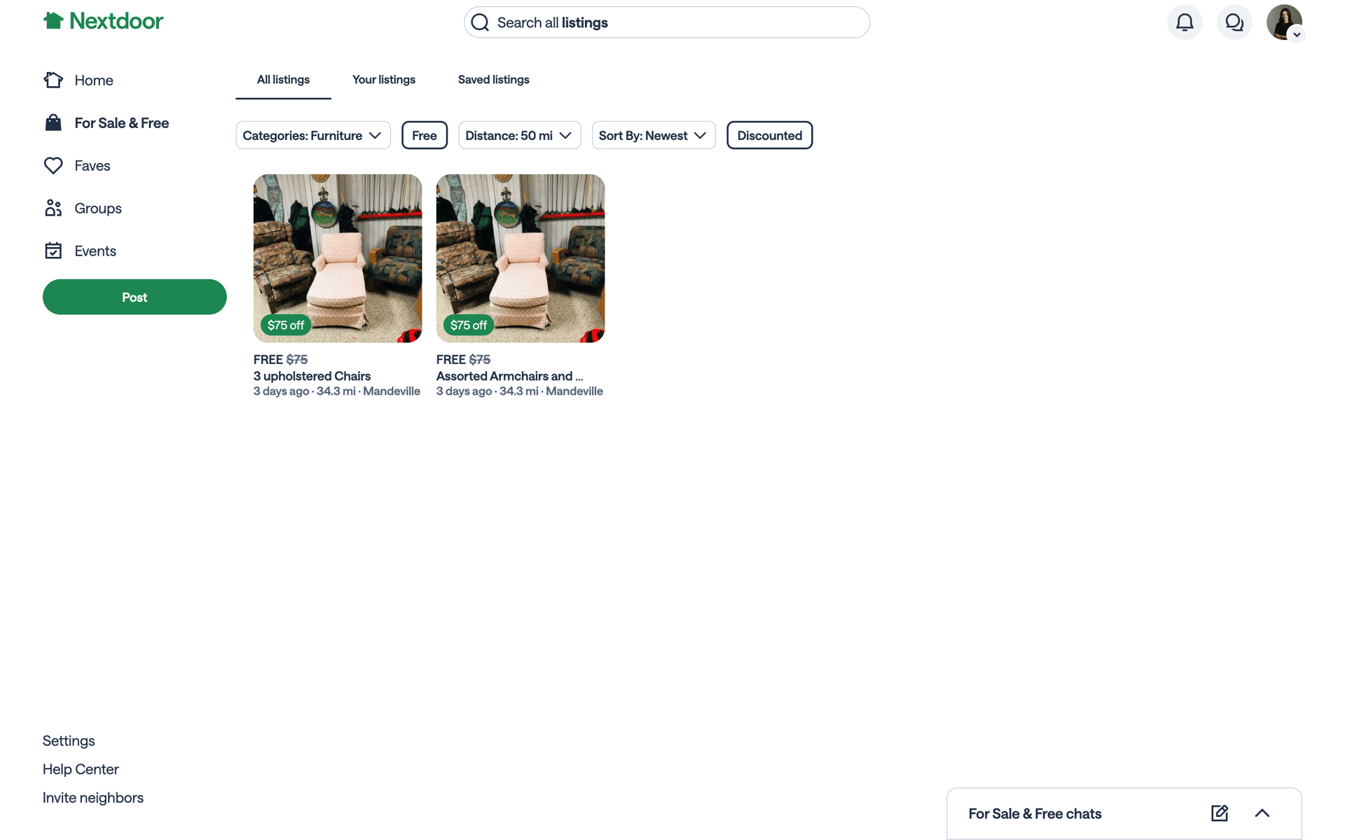 Nextdoor Web Social Networking interface screenshot 12