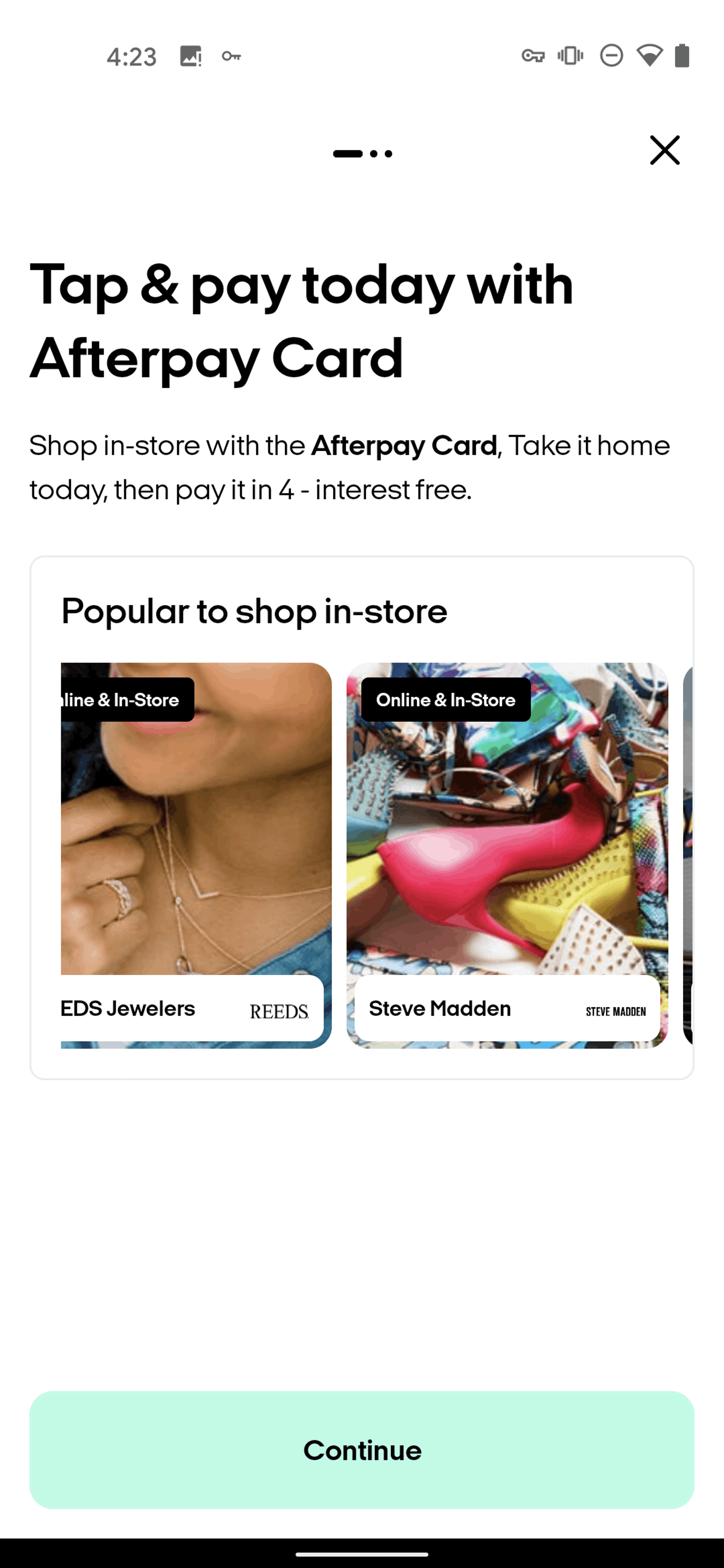 Afterpay Android Shopping interface screenshot 16