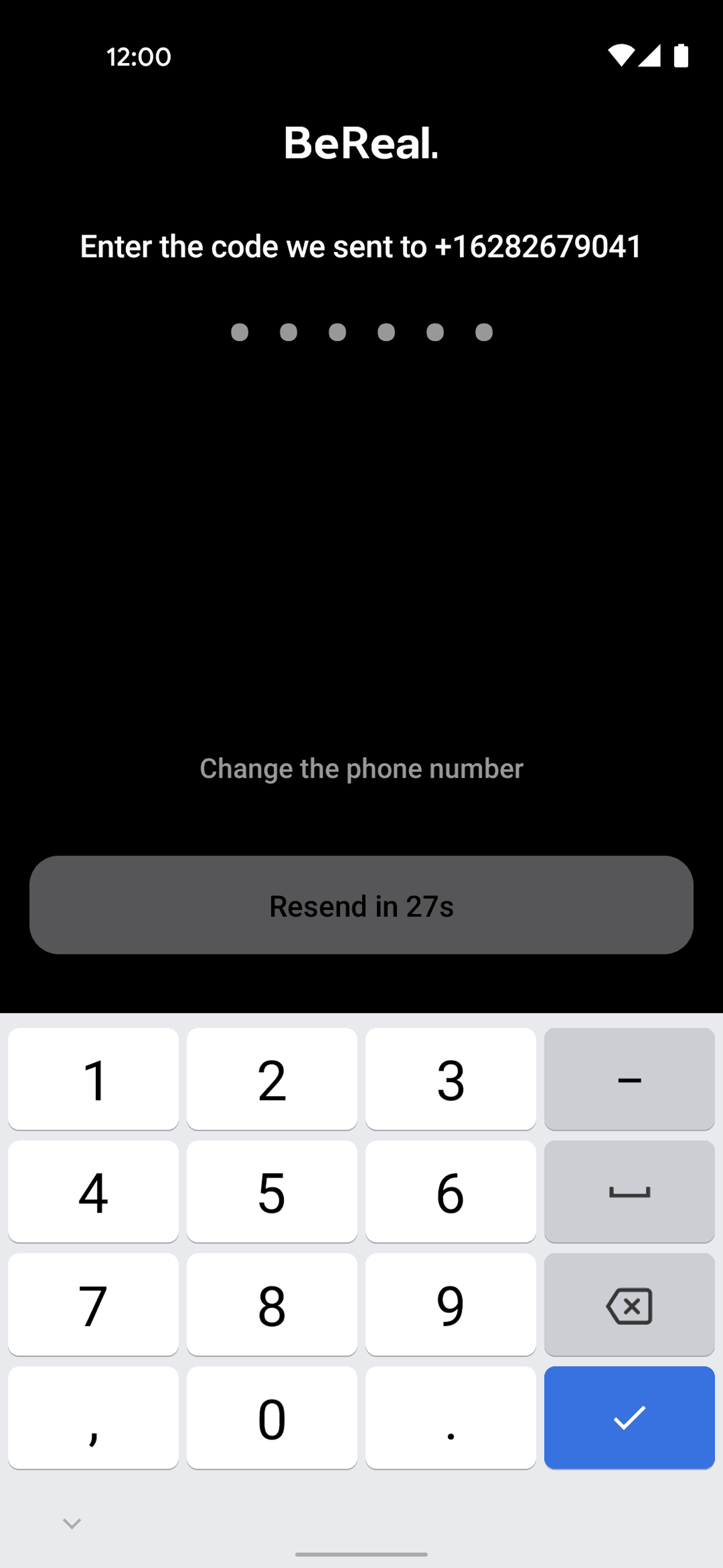 BeReal. Android Social Networking interface screenshot 13