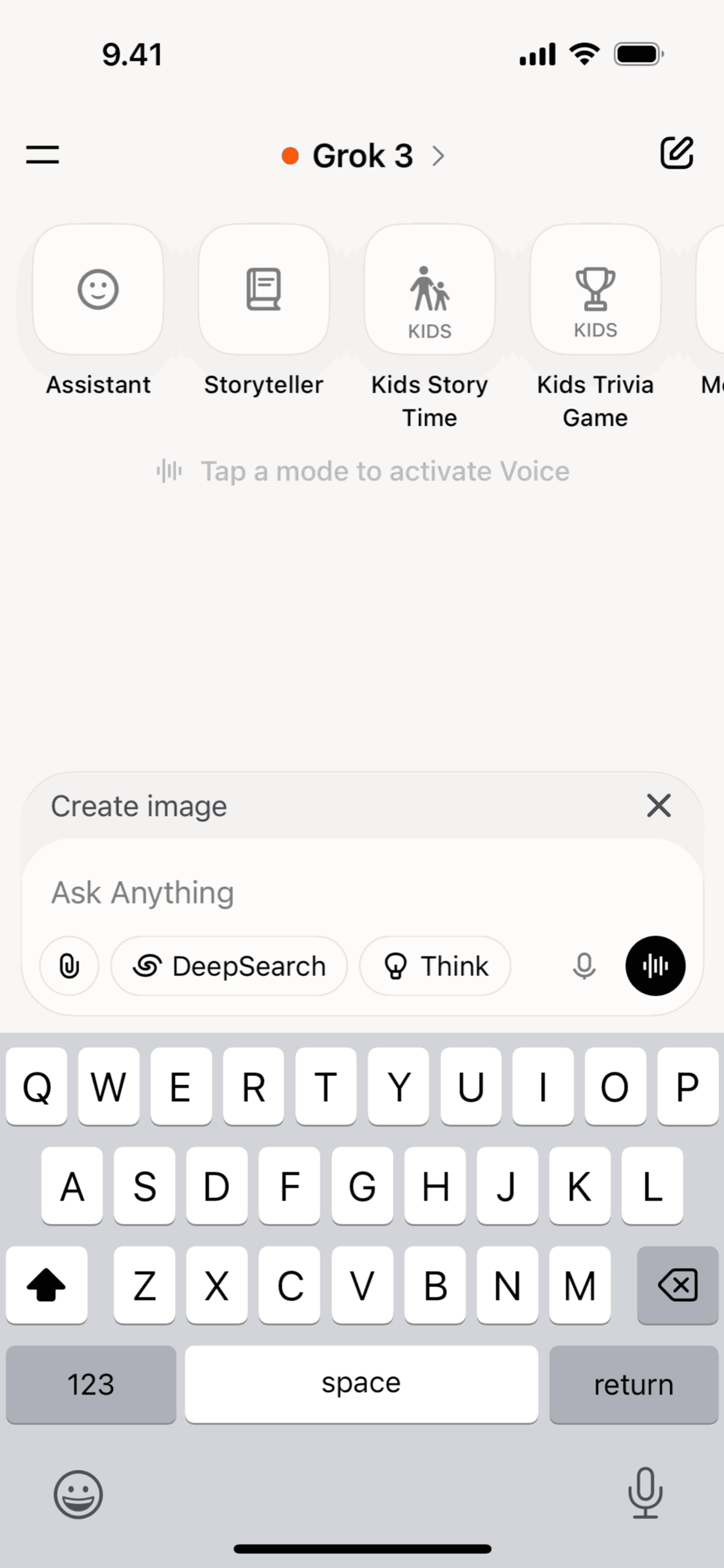 Grok iOS AI interface screenshot 21