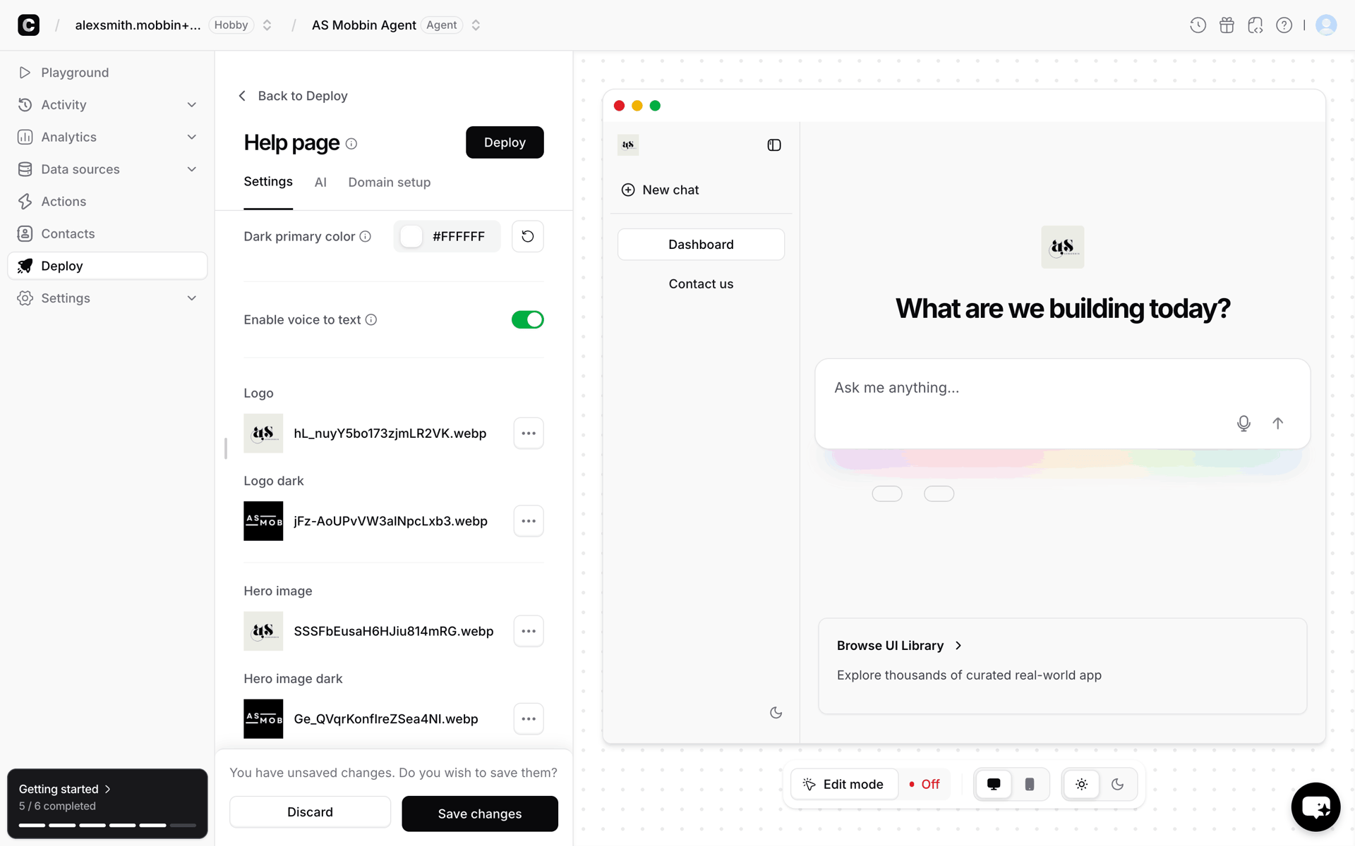 Chatbase Web Business interface screenshot 6