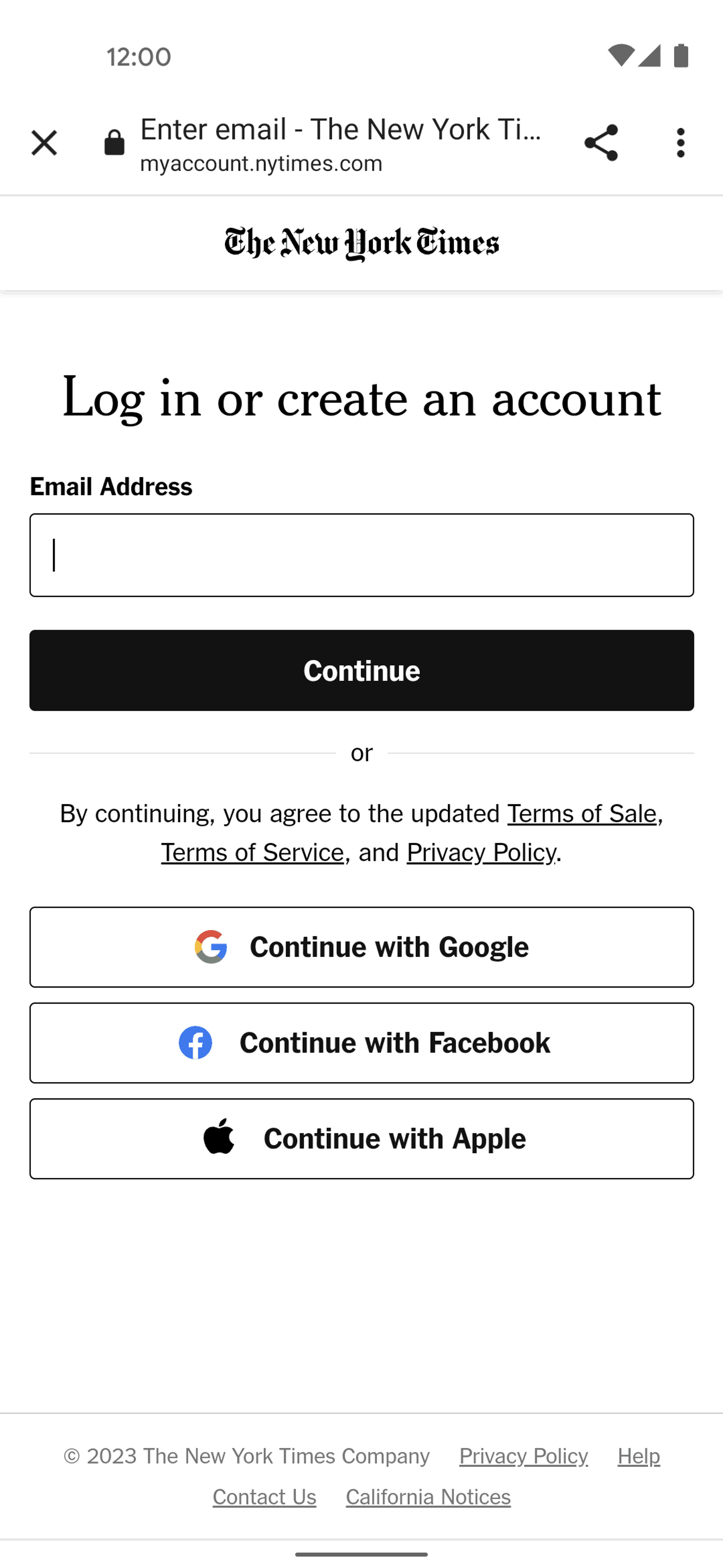 The New York Times Android News interface screenshot 6