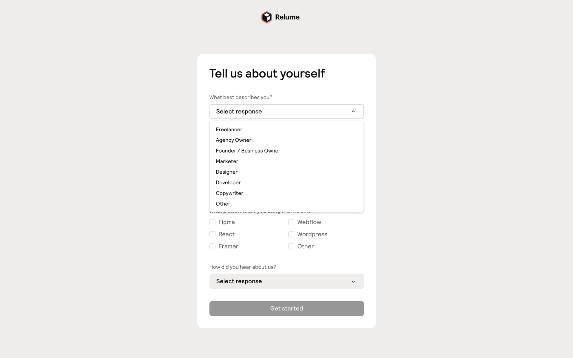 Relume Web AI interface screenshot 17