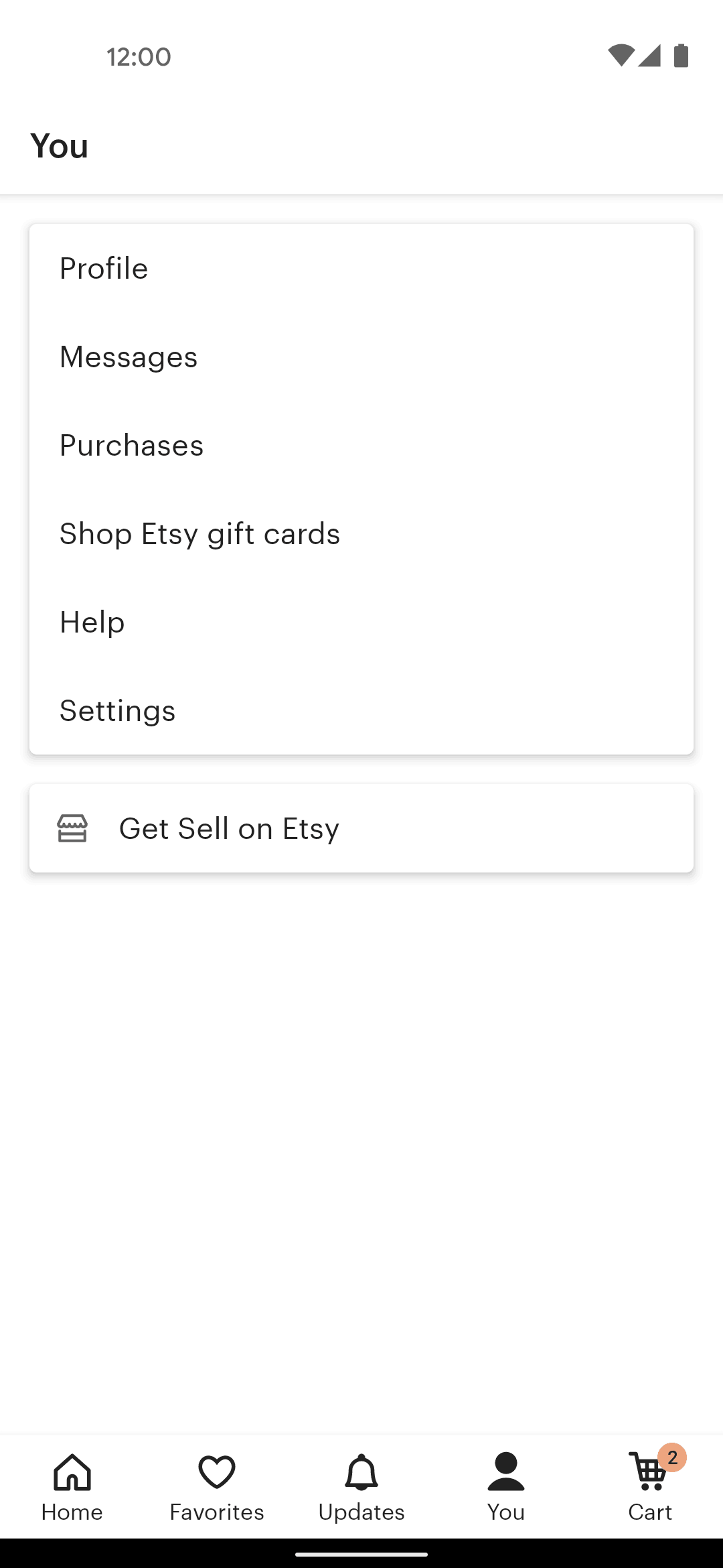 Etsy Android Shopping interface screenshot 5