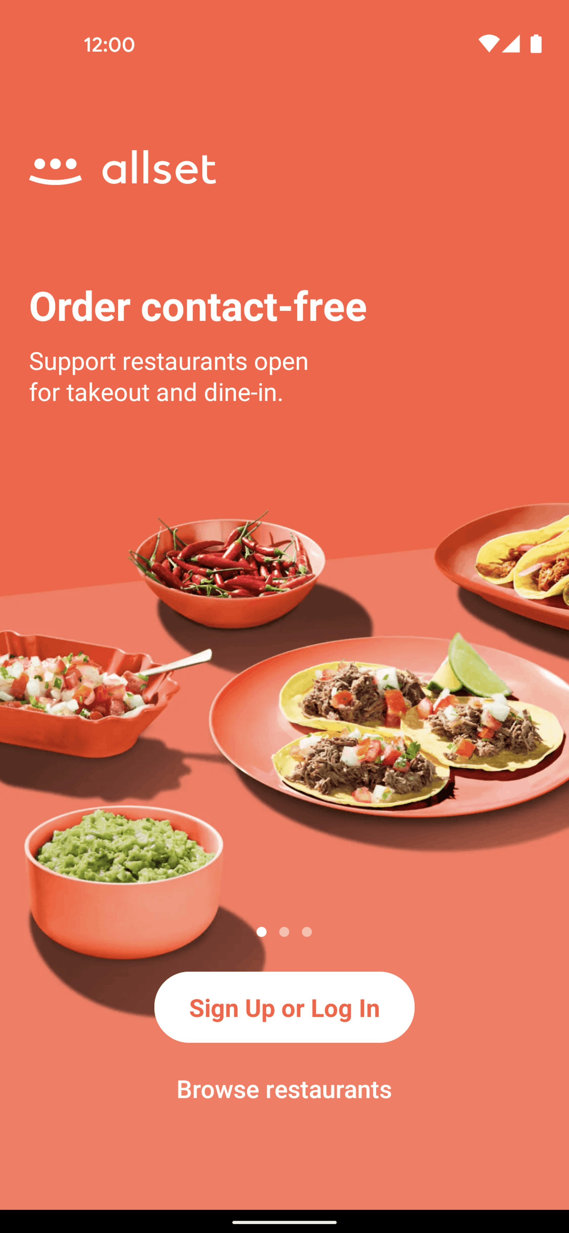 Allset Android Food & Drink interface screenshot 2