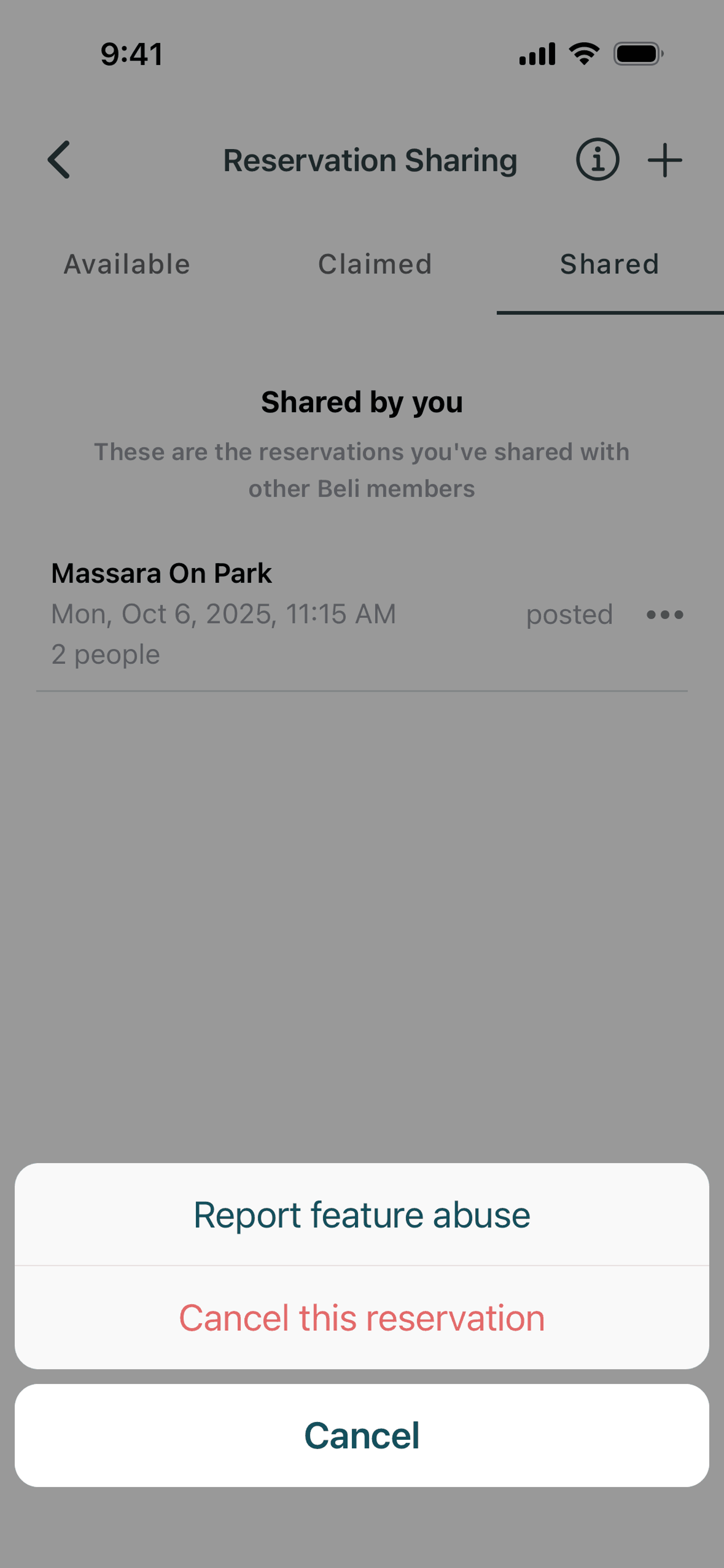 Beli iOS Food & Drink interface screenshot 2