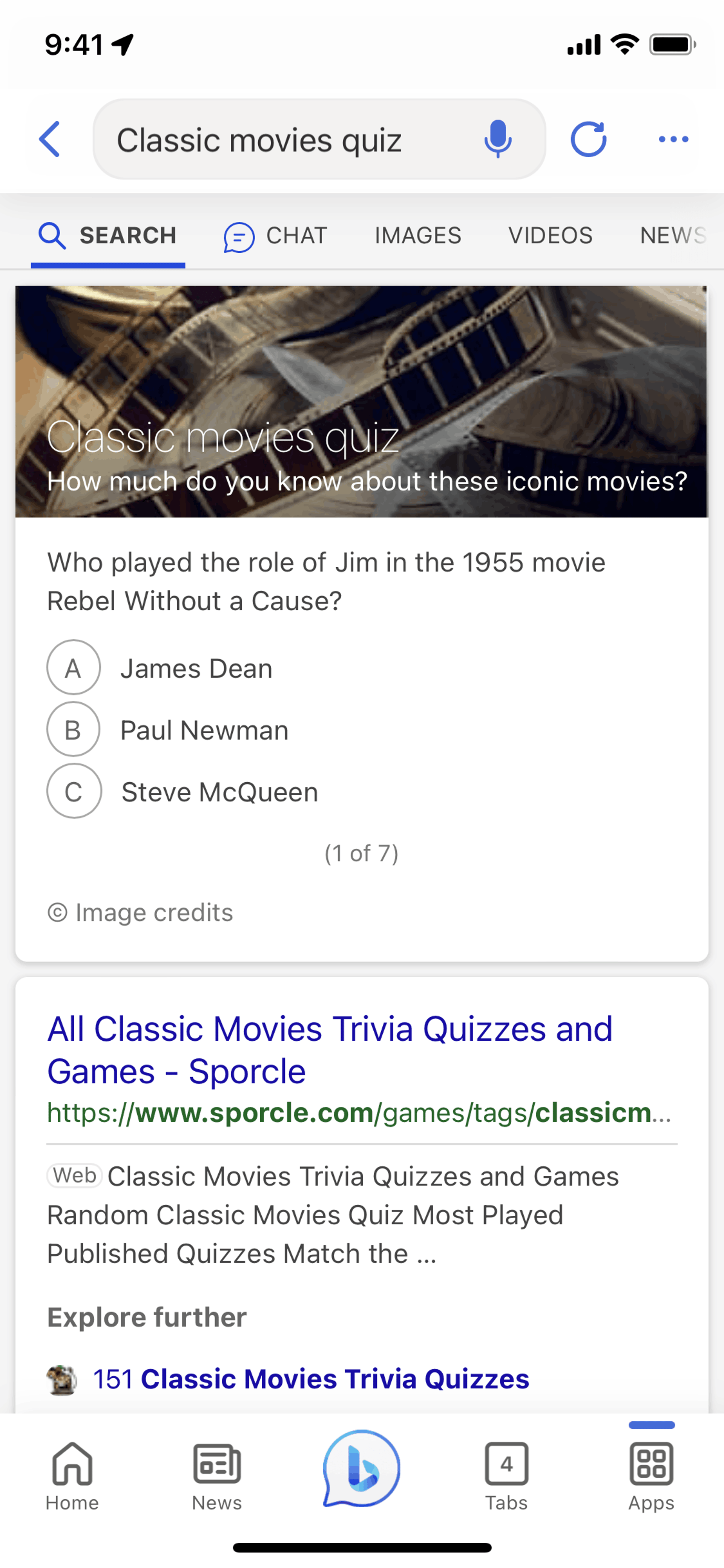 Bing iOS AI interface screenshot 5
