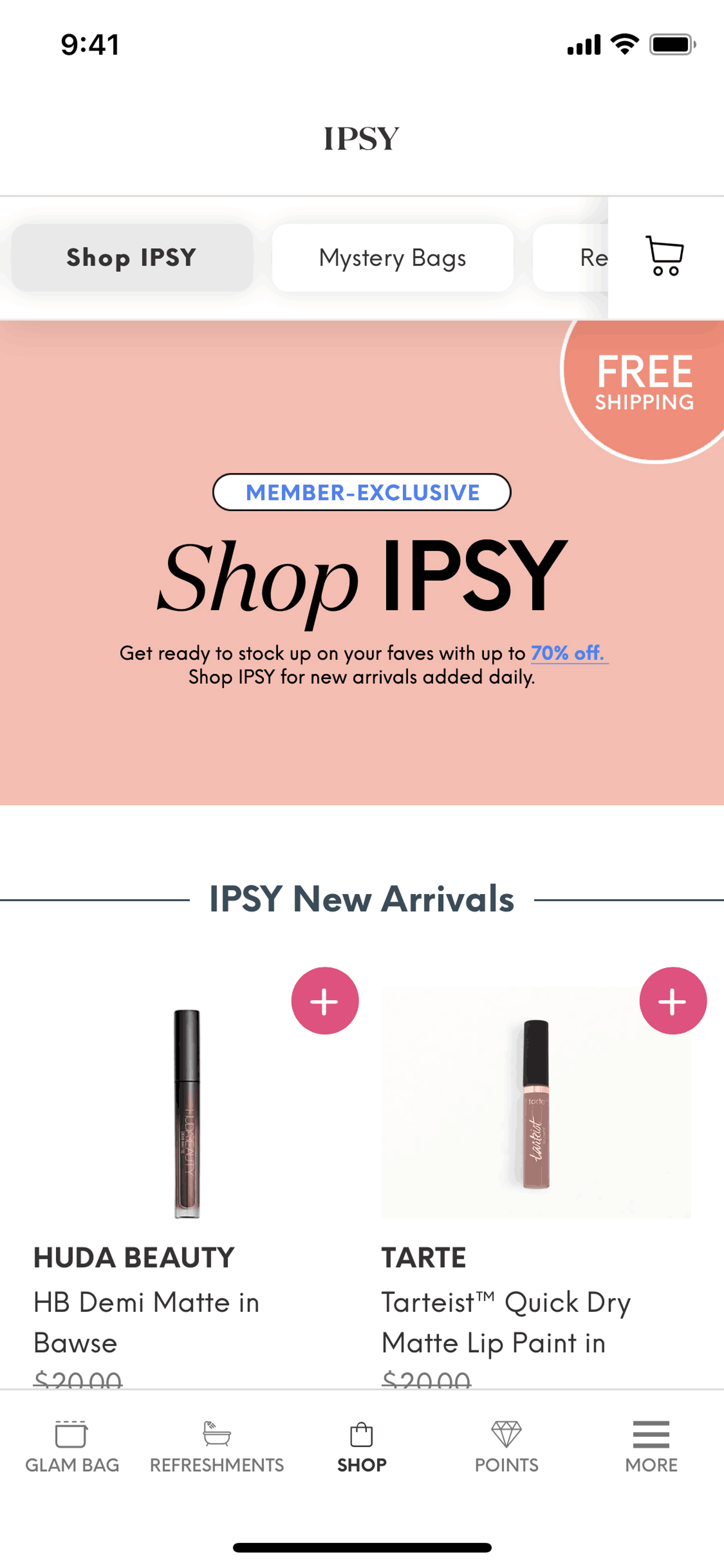 IPSY iOS Shopping interface screenshot 16