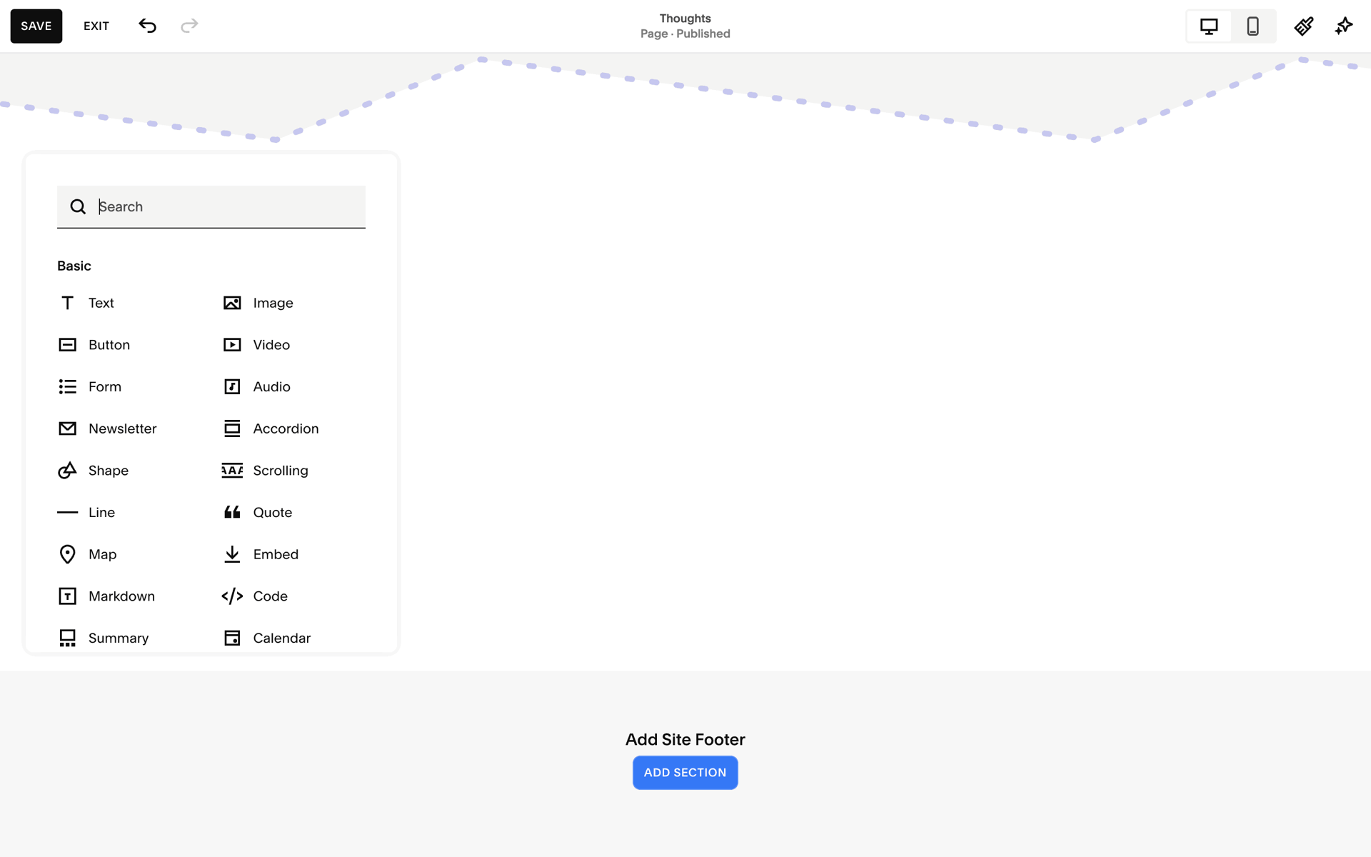 Squarespace Web Business interface screenshot 6