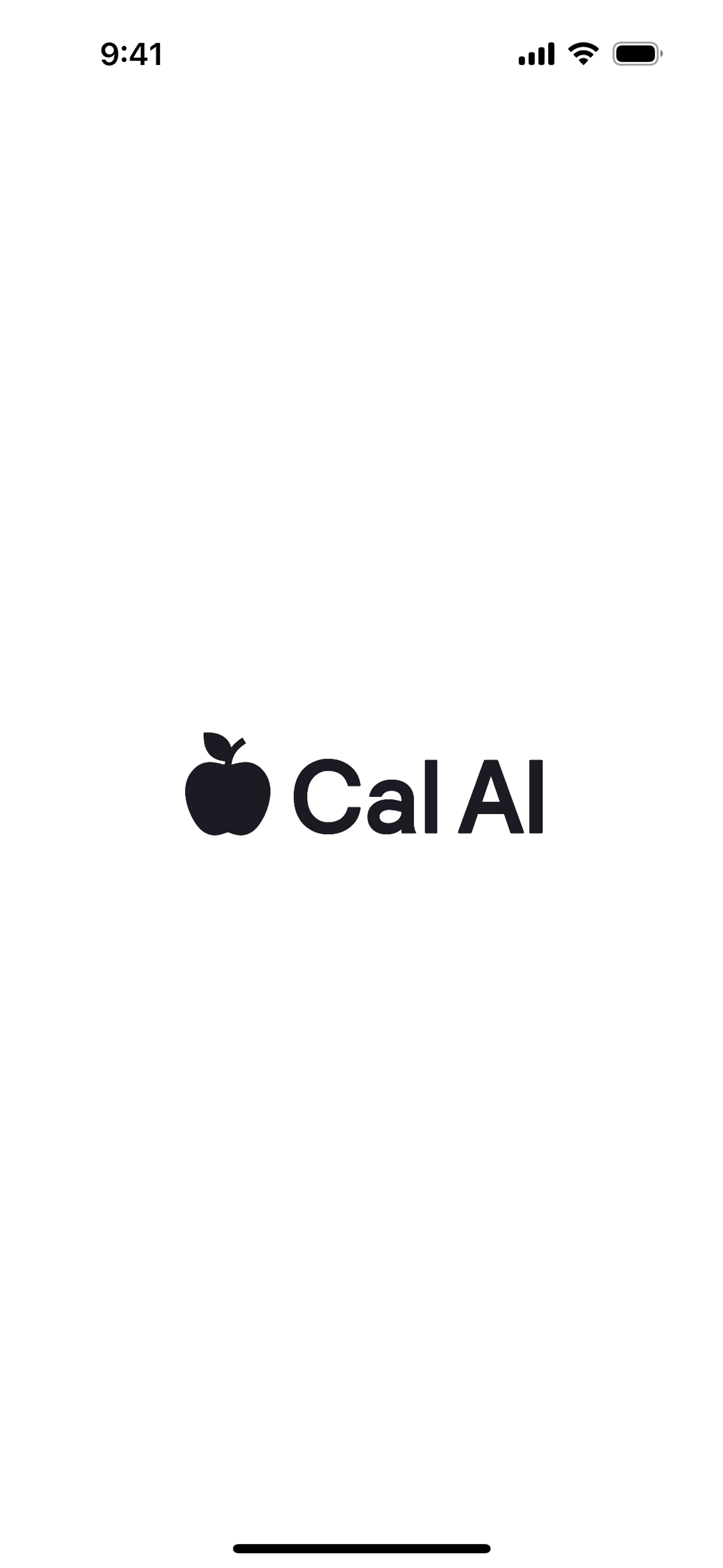 Cal AI iOS AI interface screenshot 1