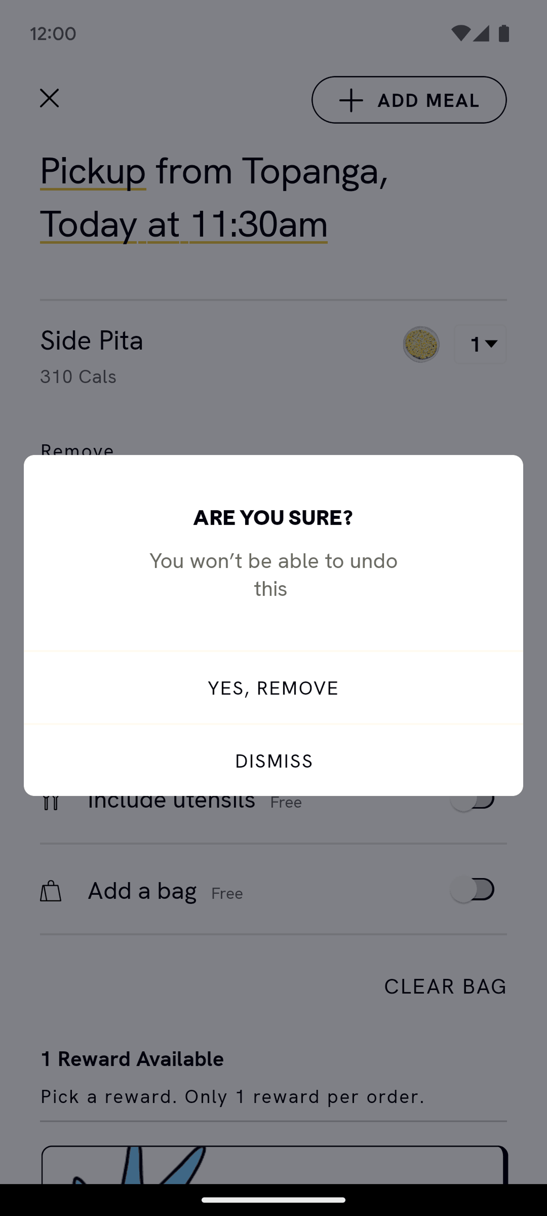CAVA Android Food & Drink interface screenshot 15