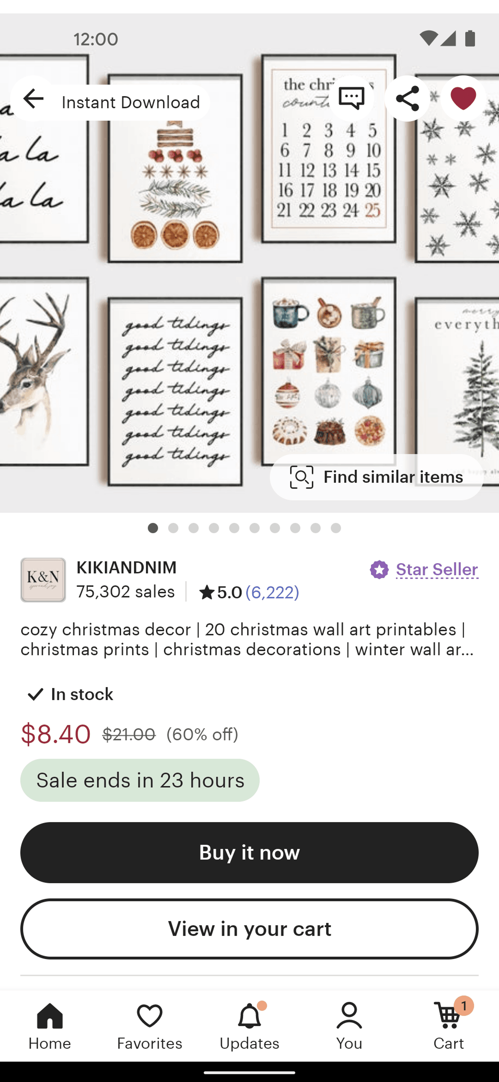 Etsy Android Shopping interface screenshot 8