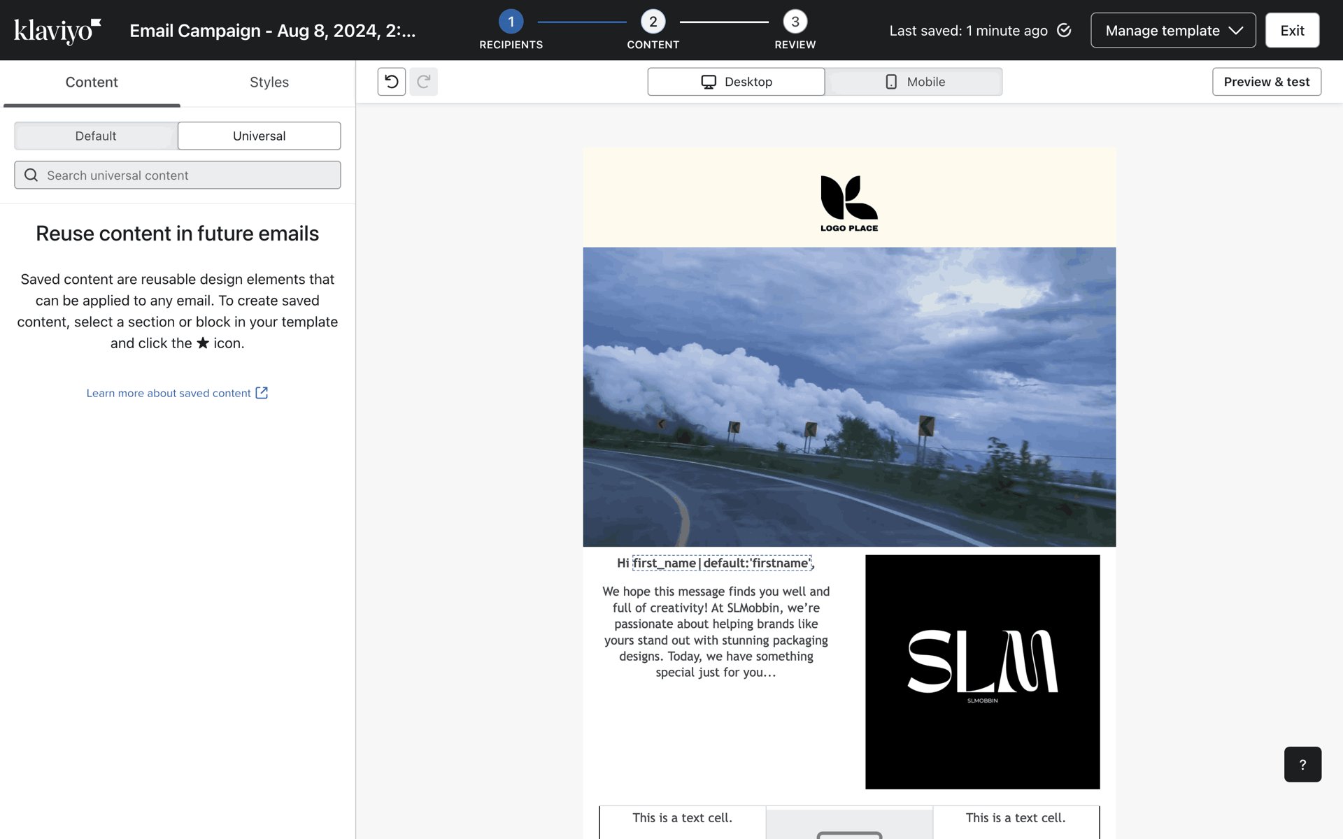 Klaviyo Web Business interface screenshot 21