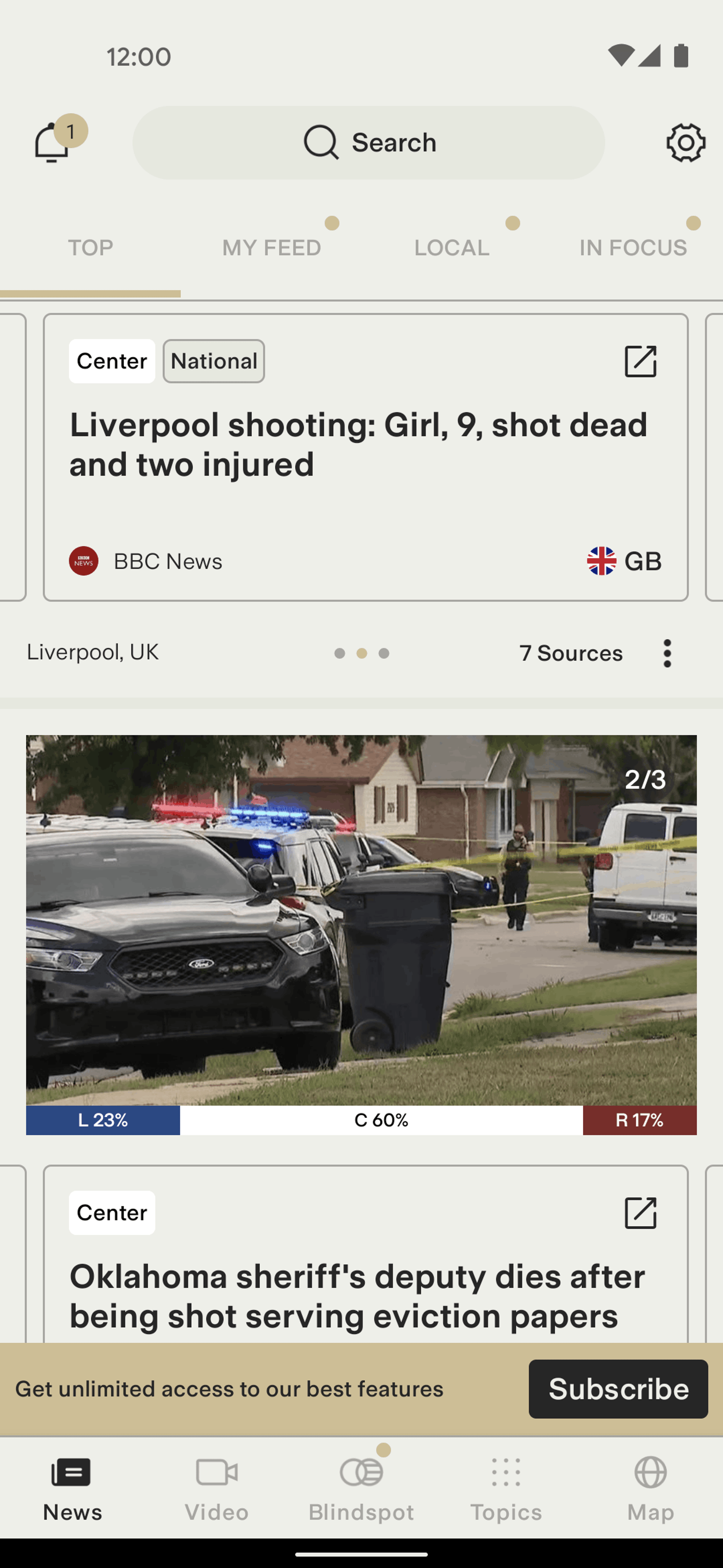 Ground News Android News interface screenshot 16