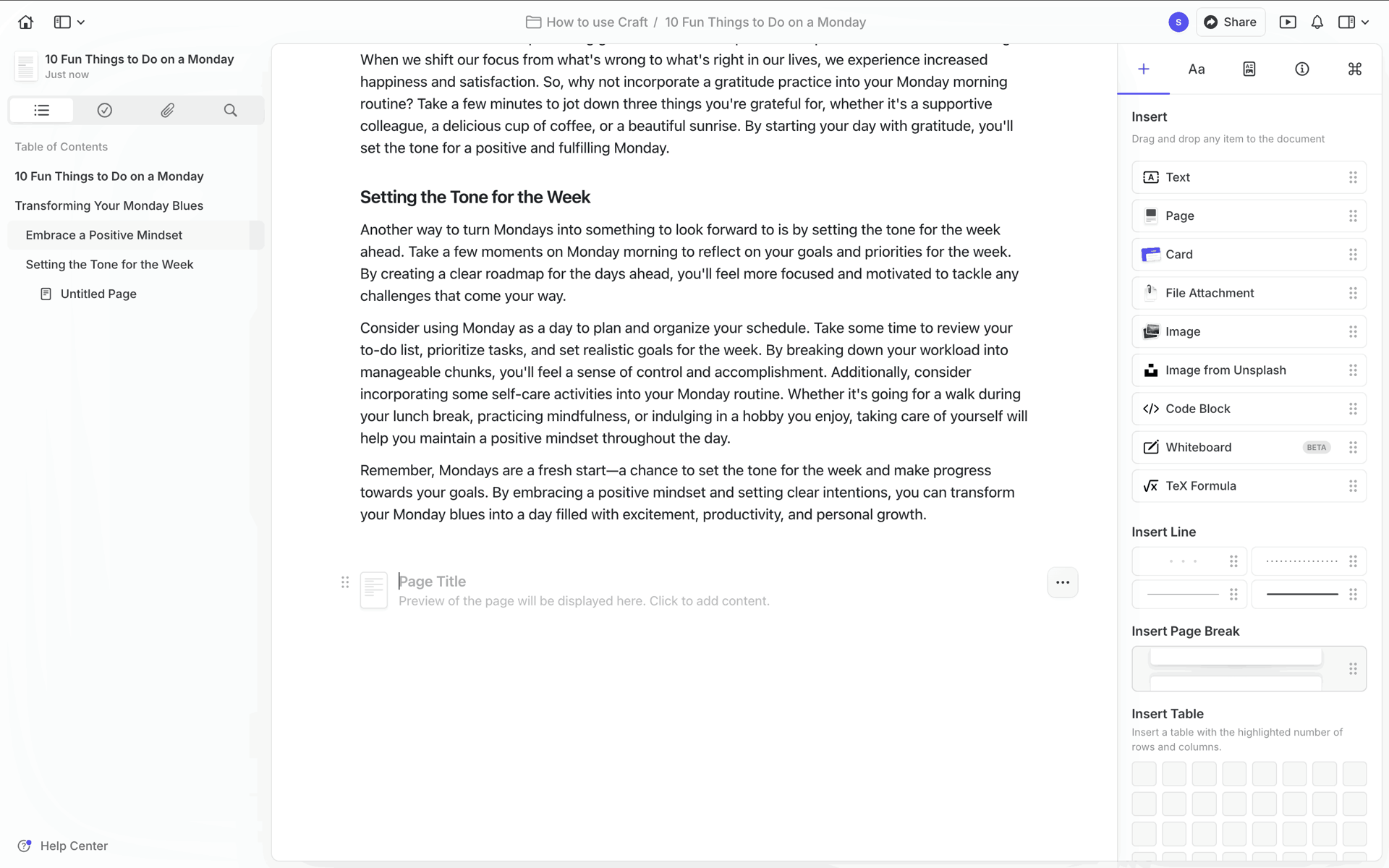 Craft Web AI interface screenshot 20