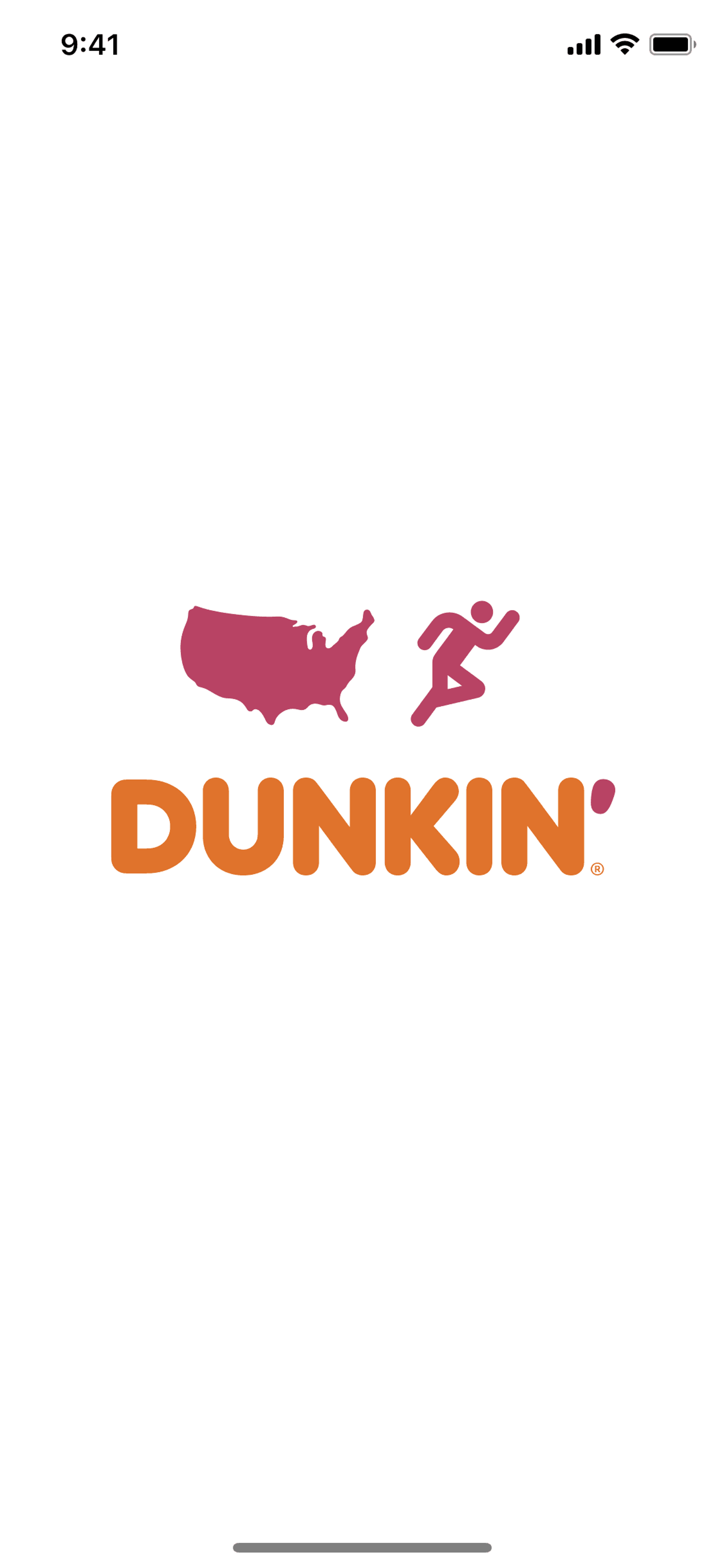 Dunkin' iOS Food & Drink interface screenshot 1