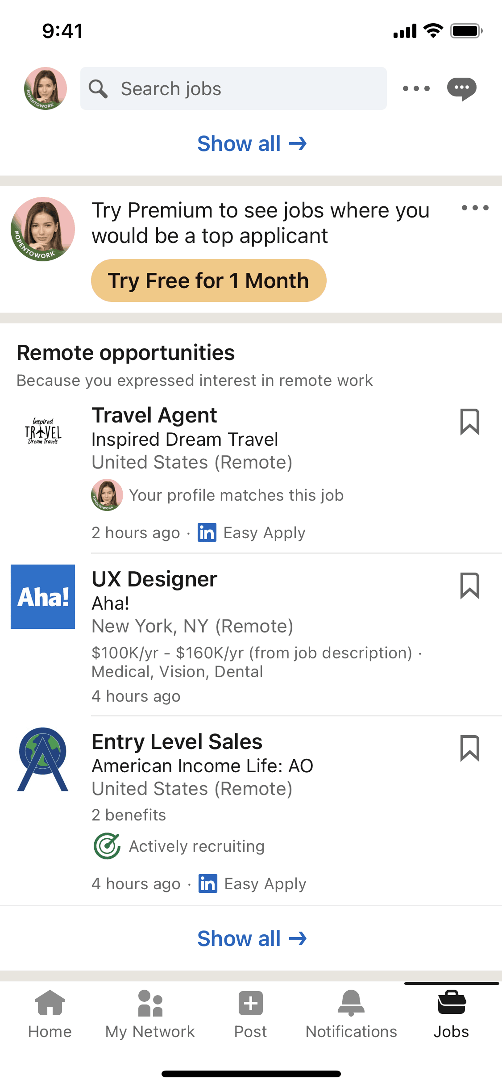 LinkedIn iOS Business interface screenshot 15