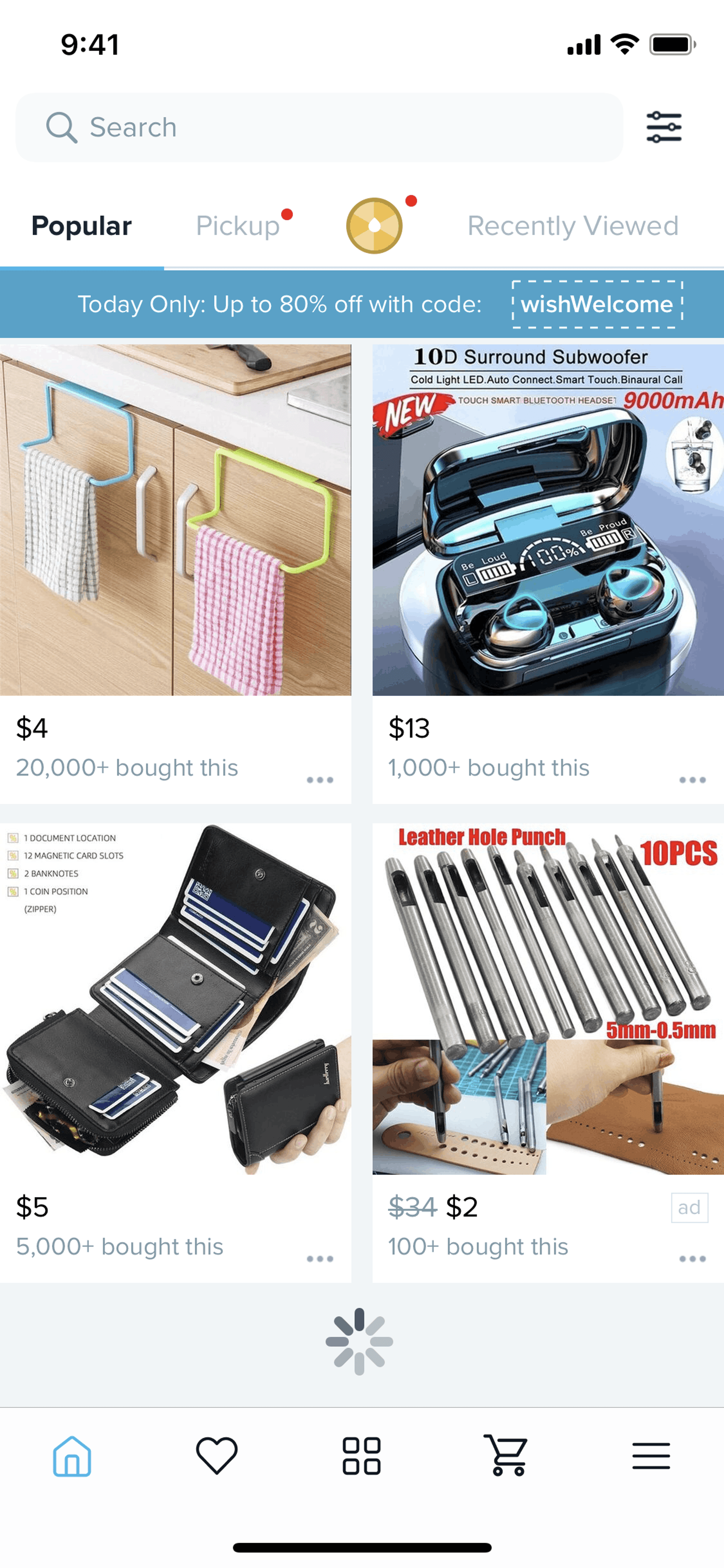 Wish iOS Shopping interface screenshot 22