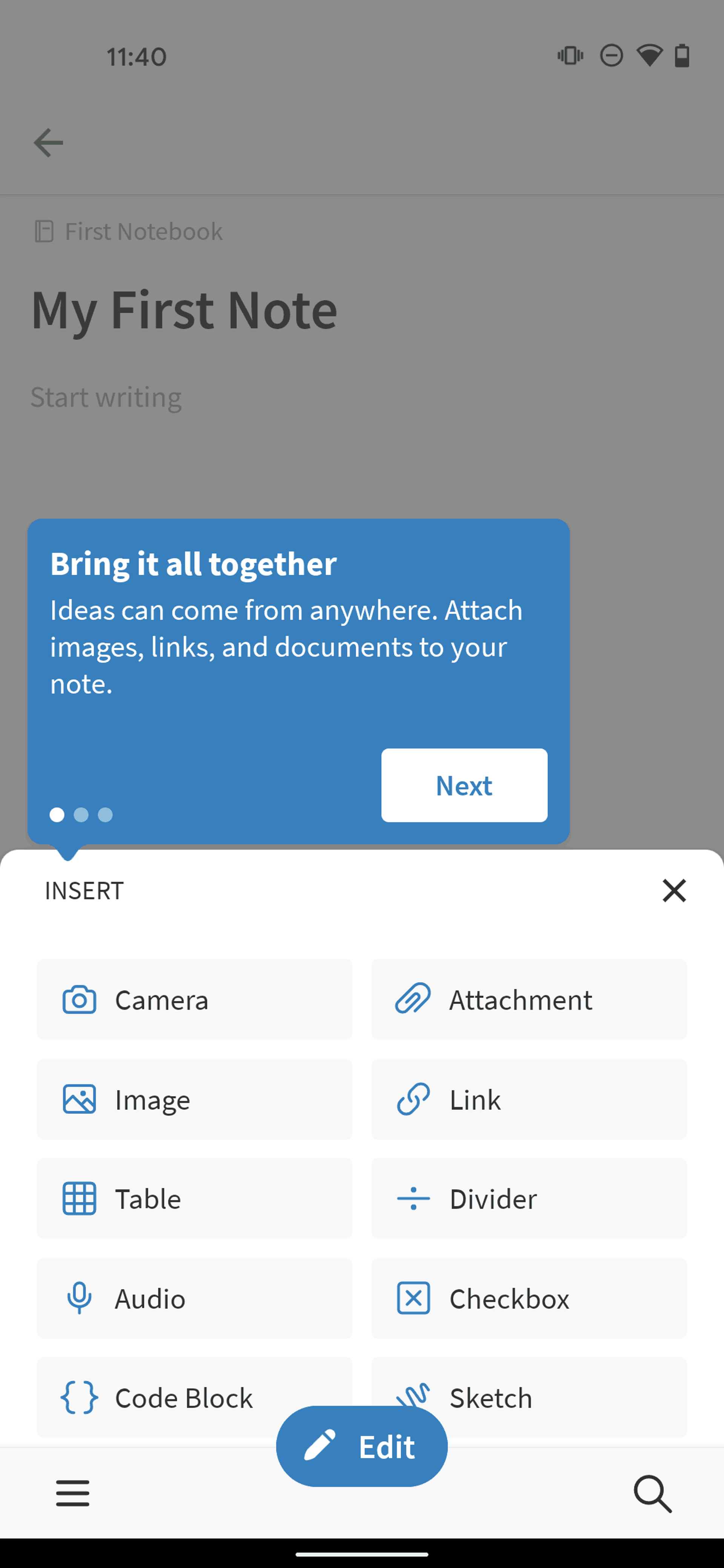 Evernote Android Productivity interface screenshot 16