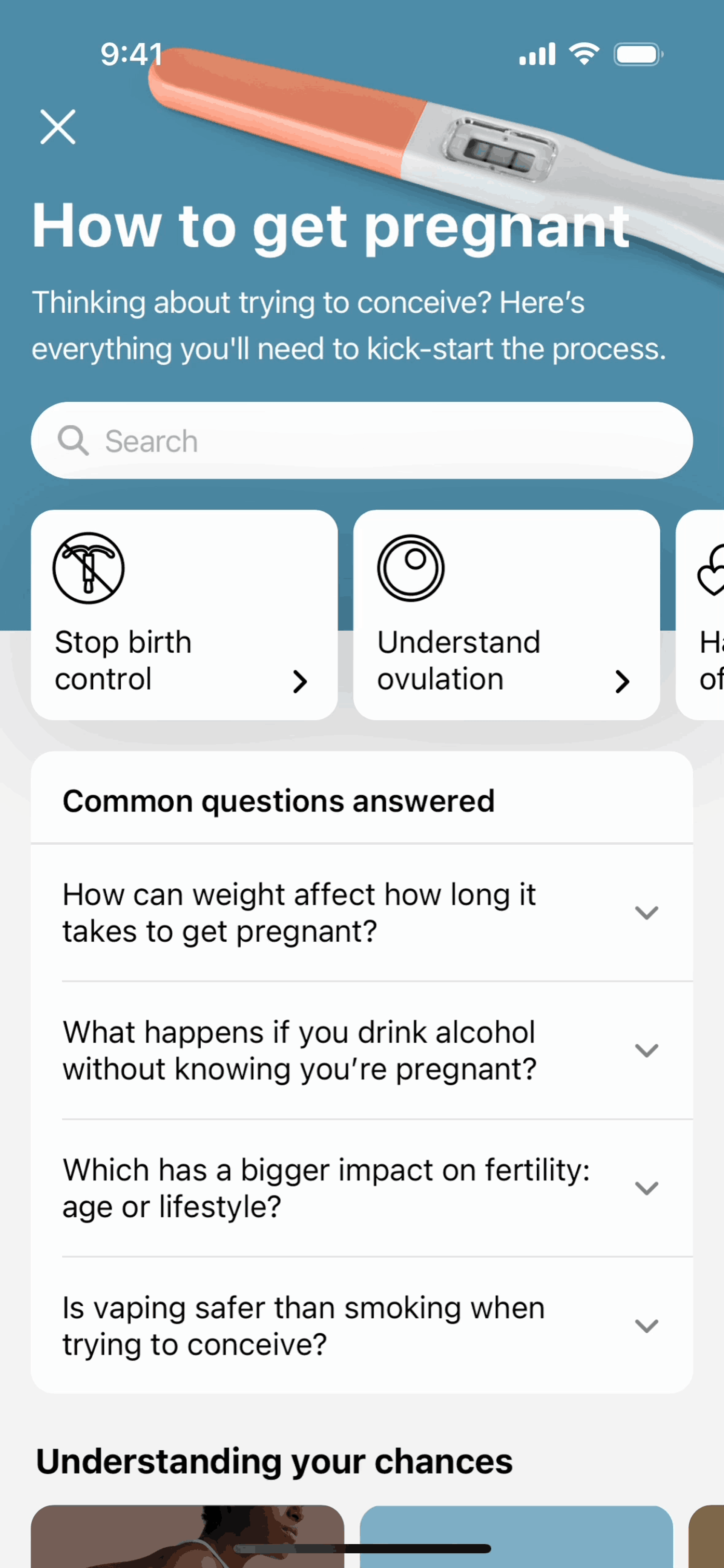 Flo iOS Health & Fitness interface screenshot 14
