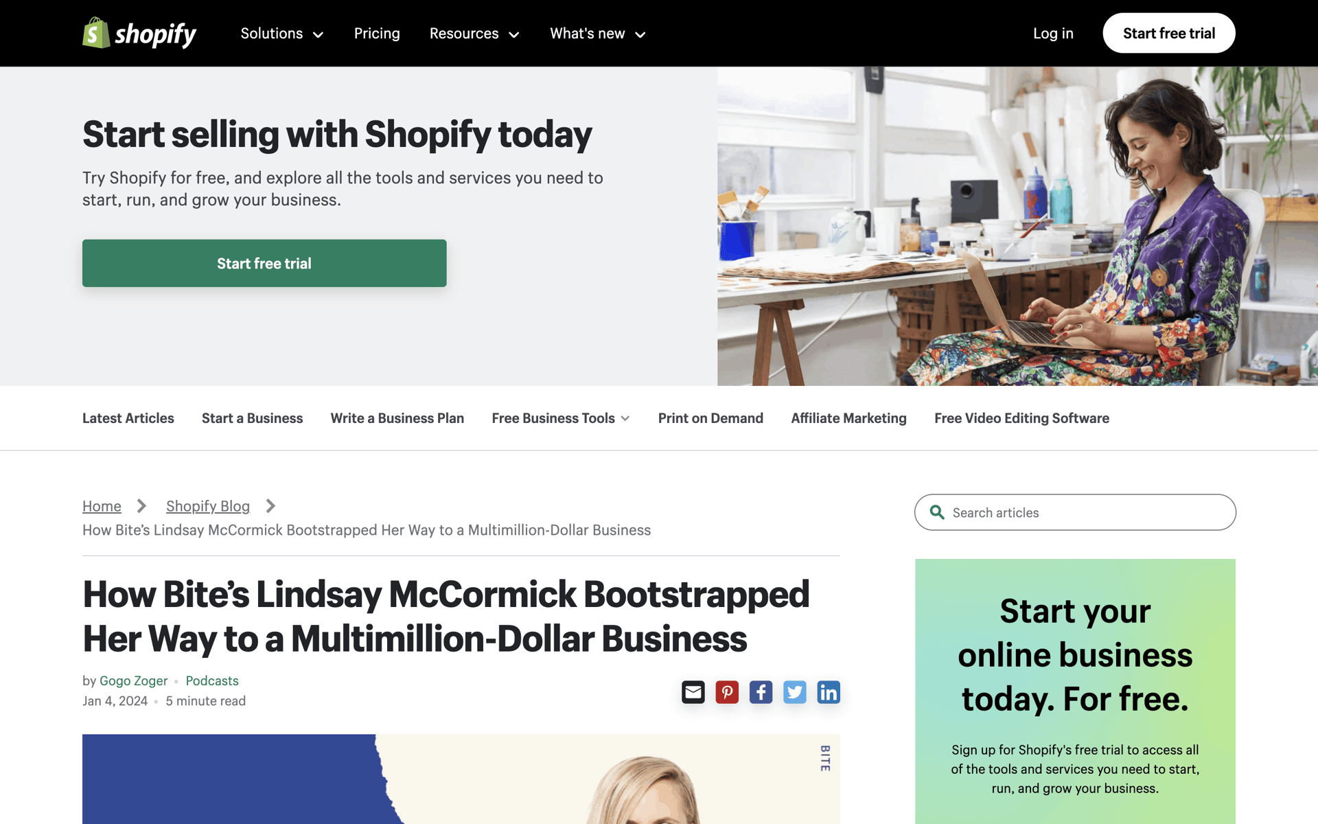 Shopify Web Business interface screenshot 12