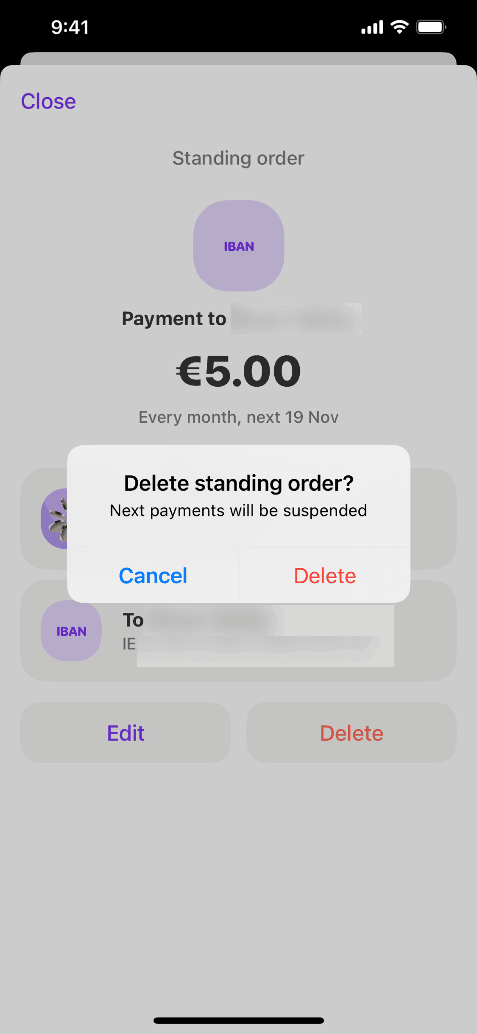 Vivid iOS Finance interface screenshot 19