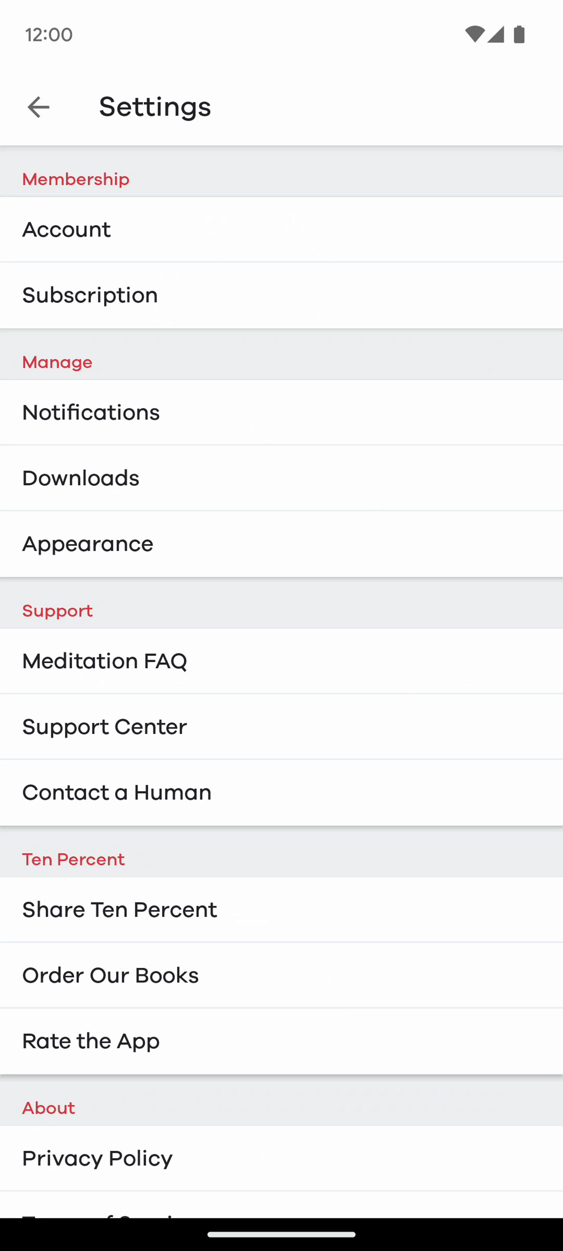 Ten Percent Happier Android Health & Fitness interface screenshot 7