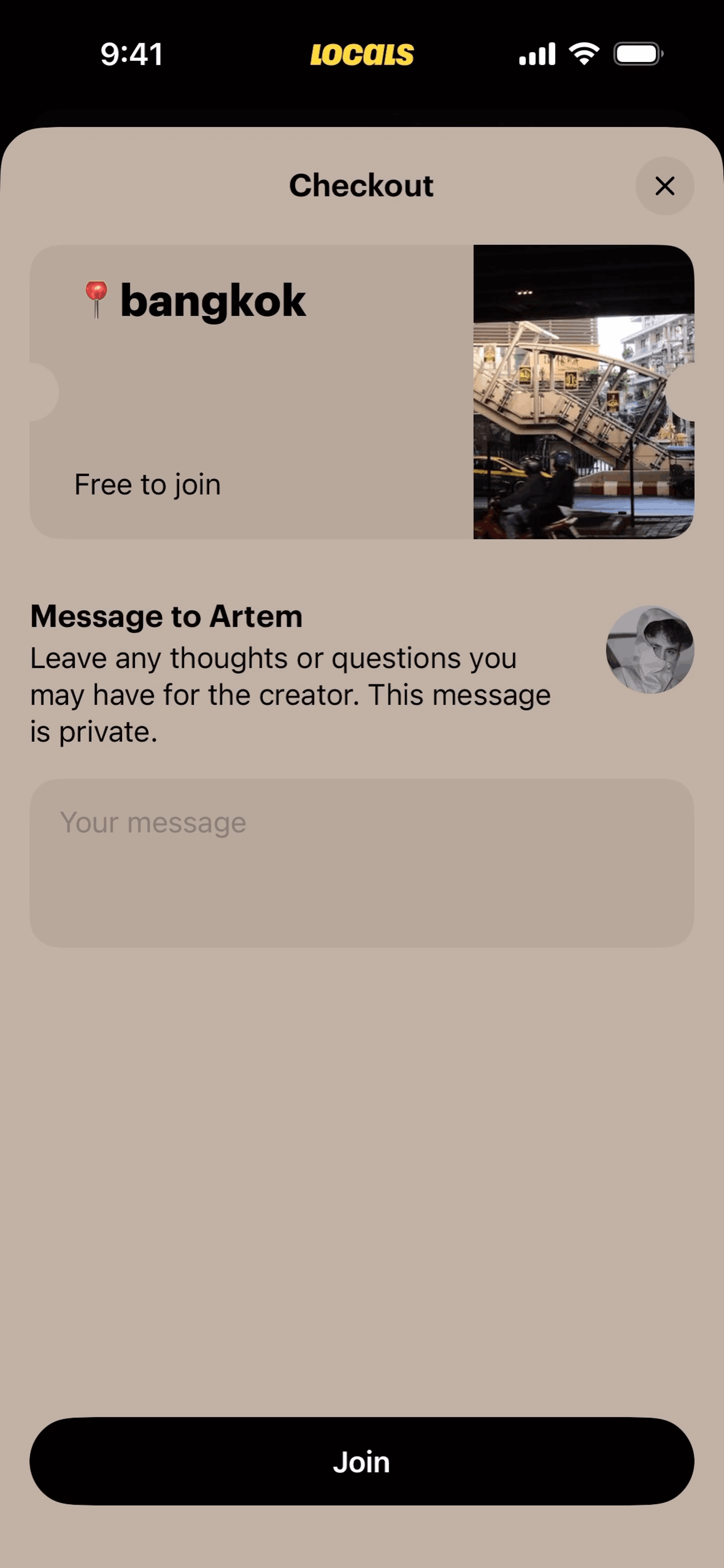 Locals iOS Social Networking interface screenshot 5