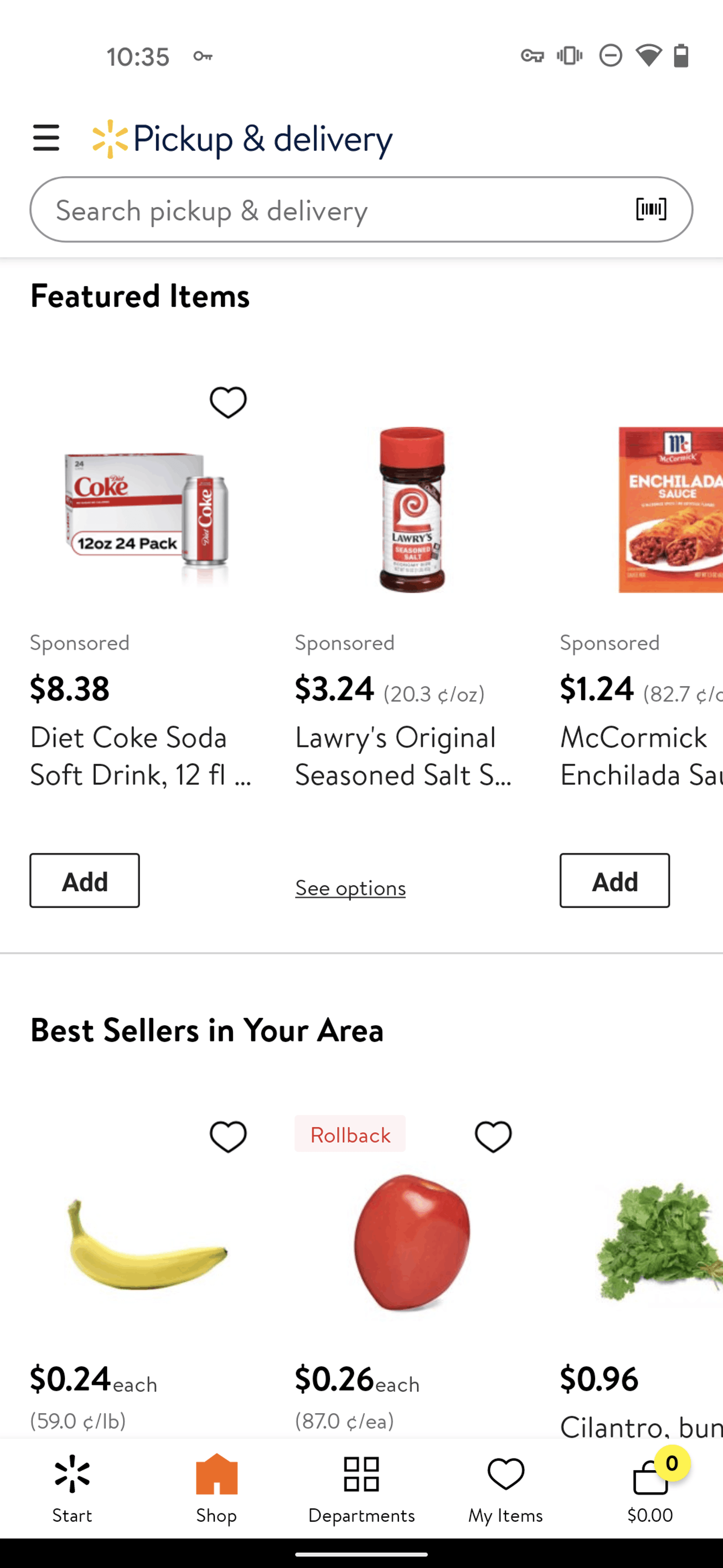 Walmart Android Shopping interface screenshot 9