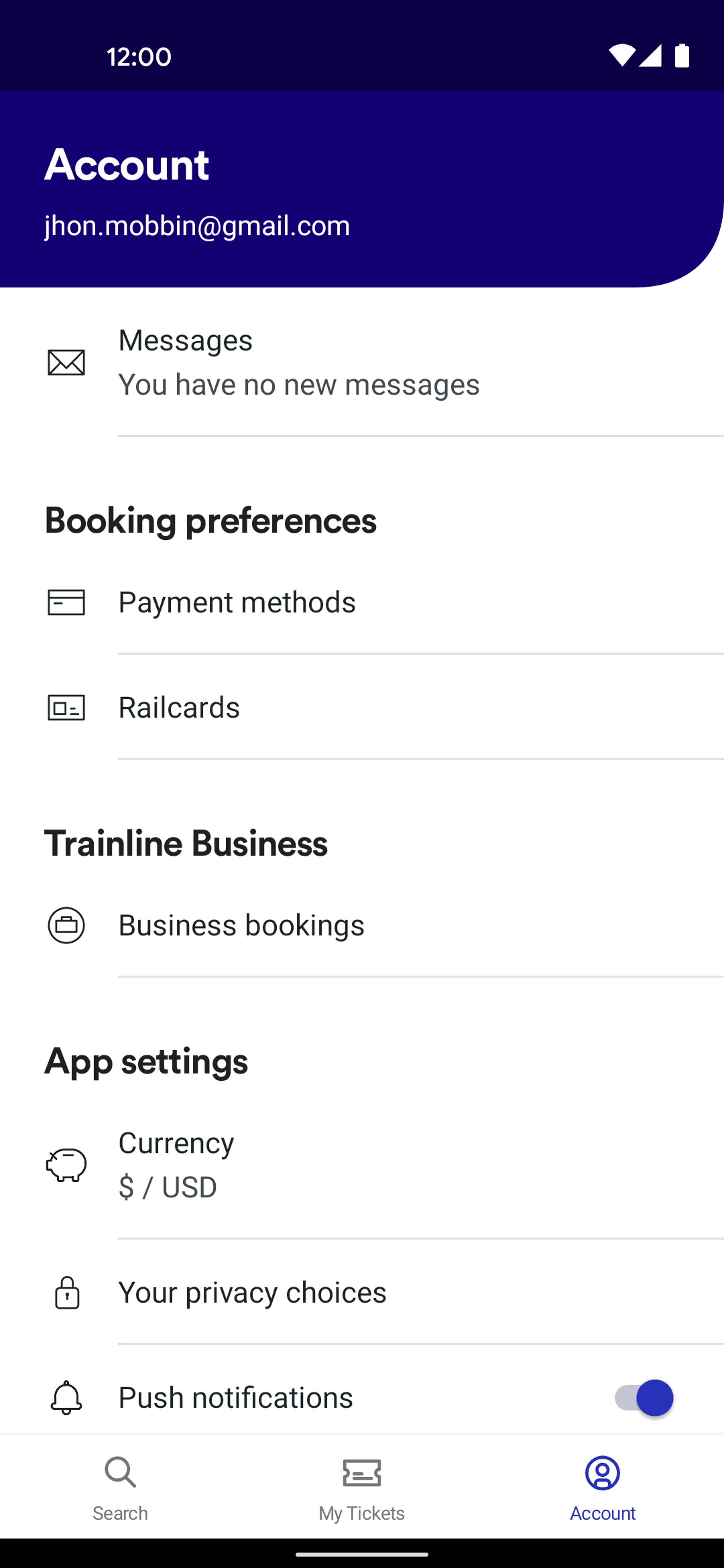 Trainline Android Travel & Transportation interface screenshot 2