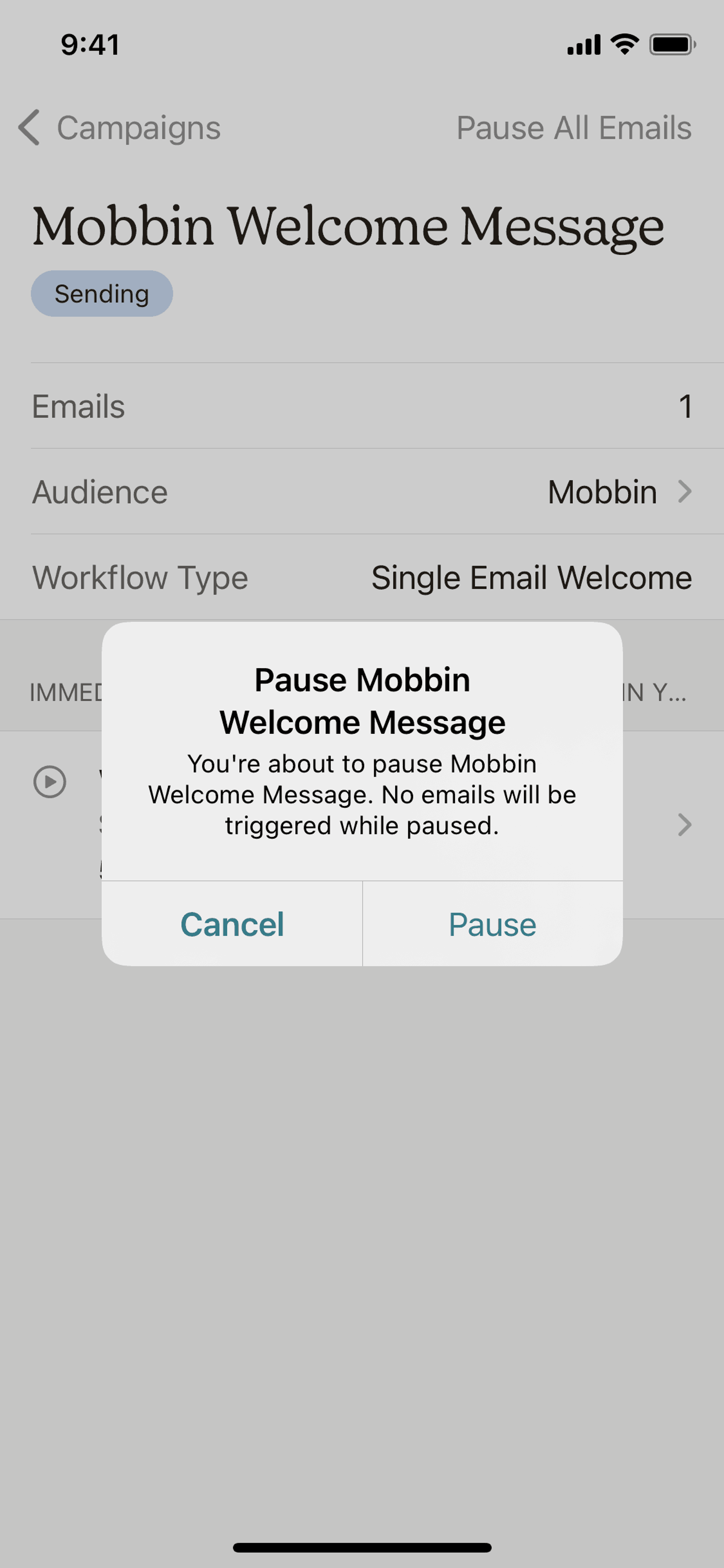 Mailchimp iOS Business interface screenshot 4