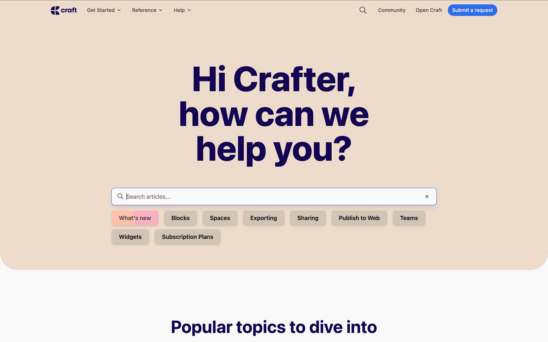 Craft Web AI interface screenshot 4