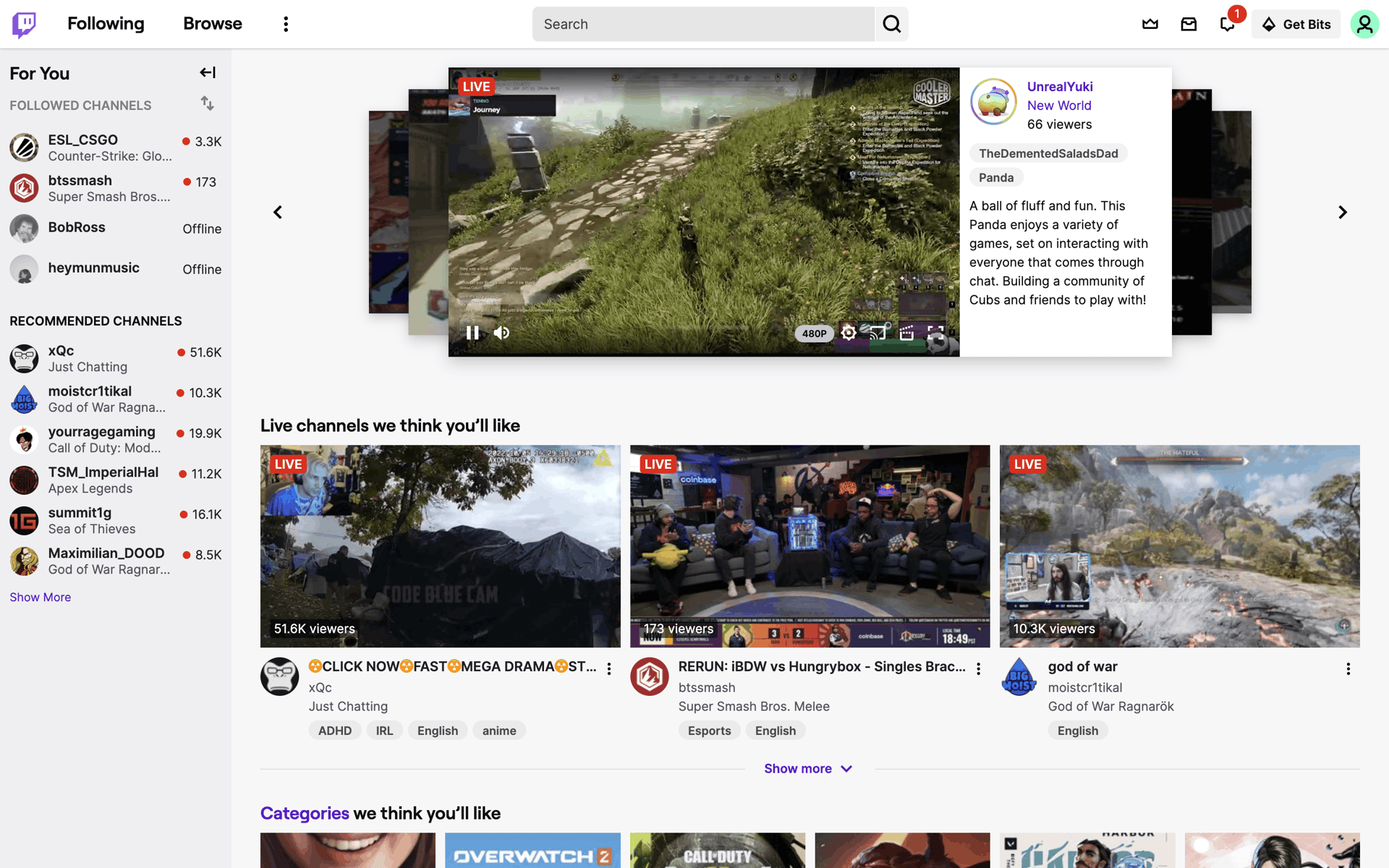 Twitch Web Photo & Video interface screenshot 2