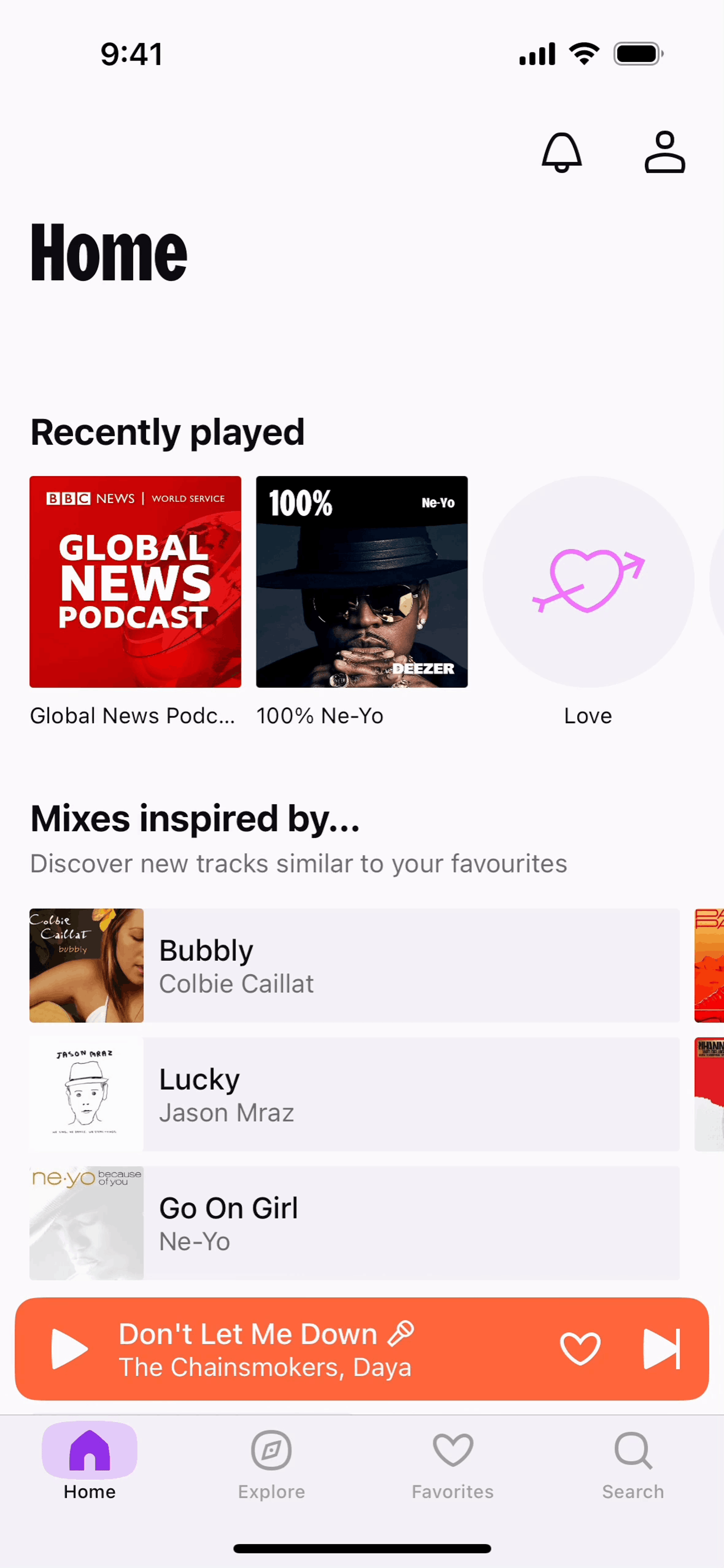 Deezer iOS Entertainment interface screenshot 6
