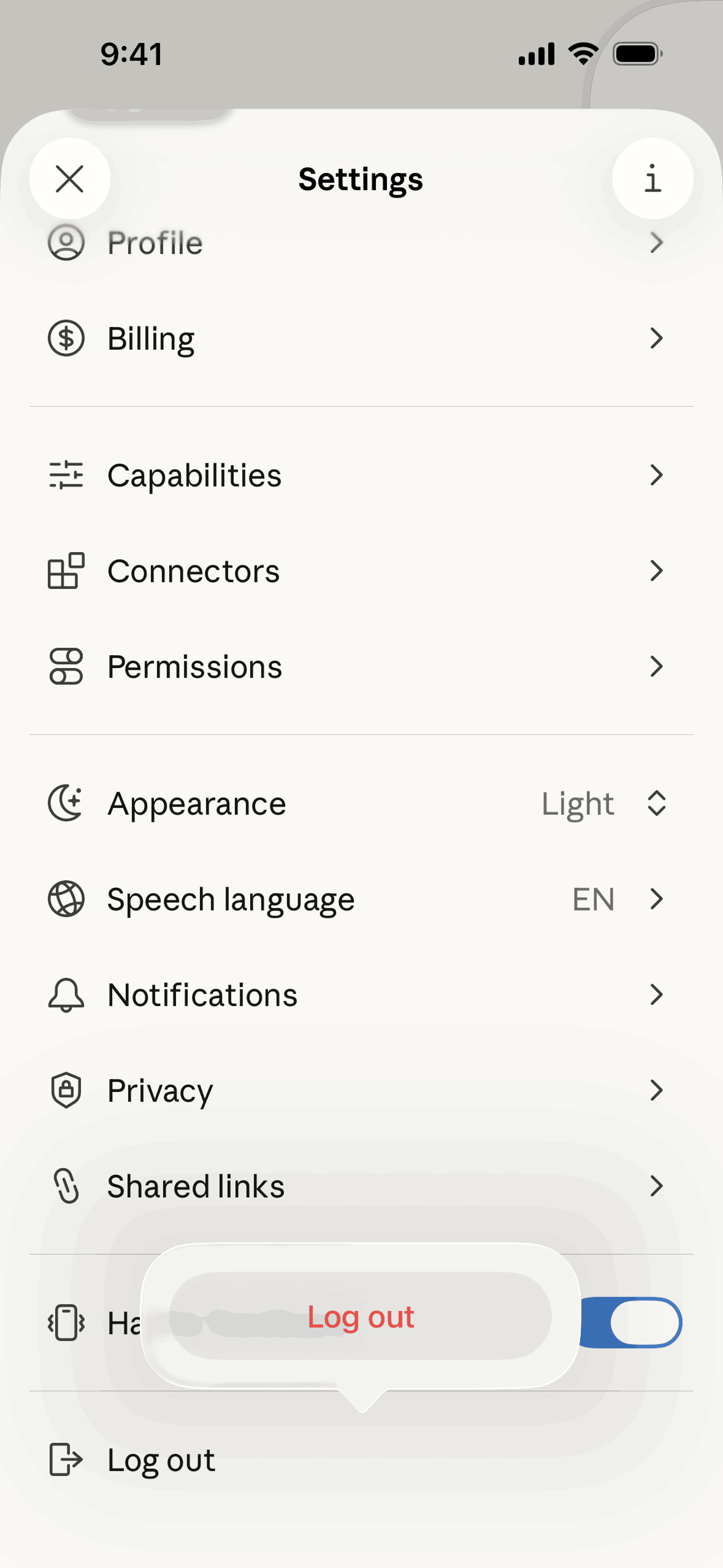 Claude iOS AI interface screenshot 4