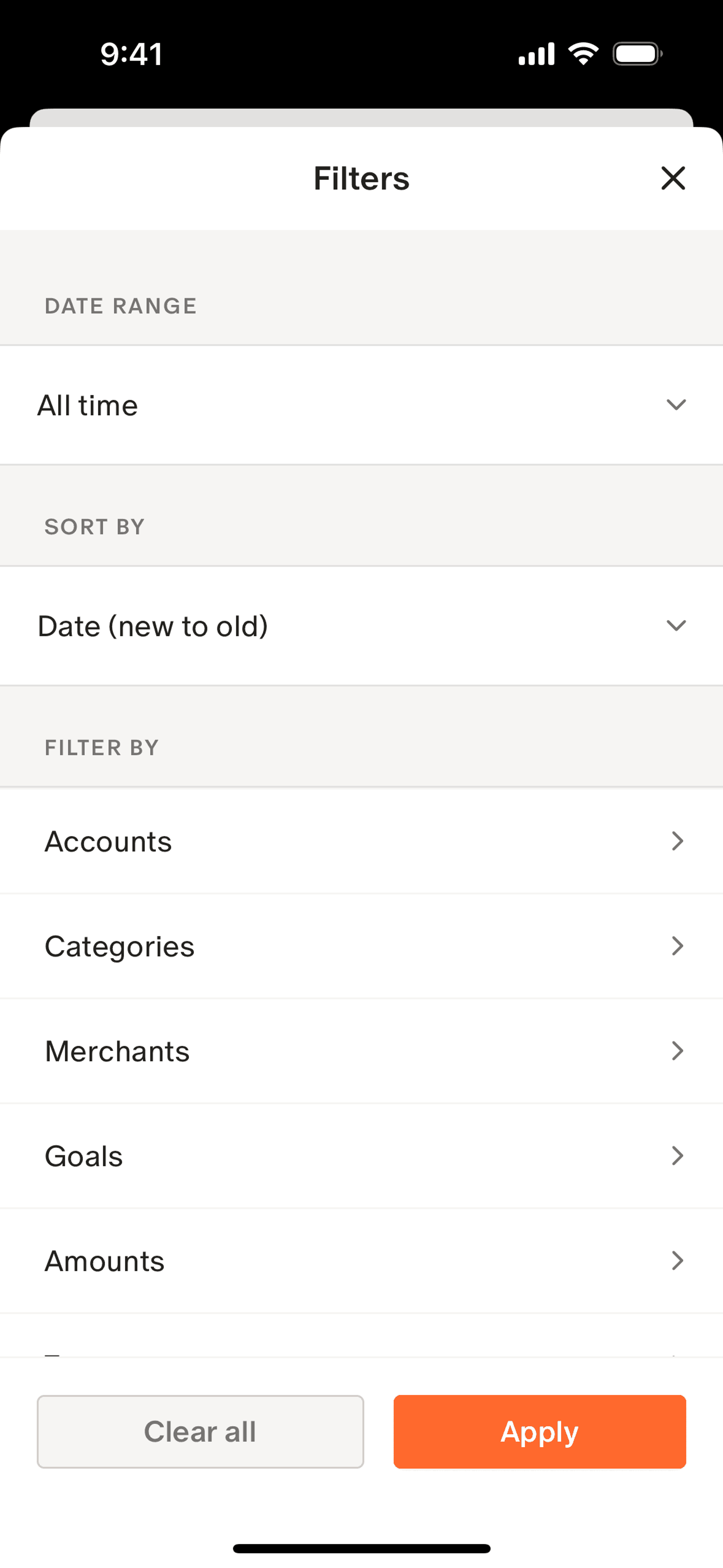 Monarch iOS Finance interface screenshot 21