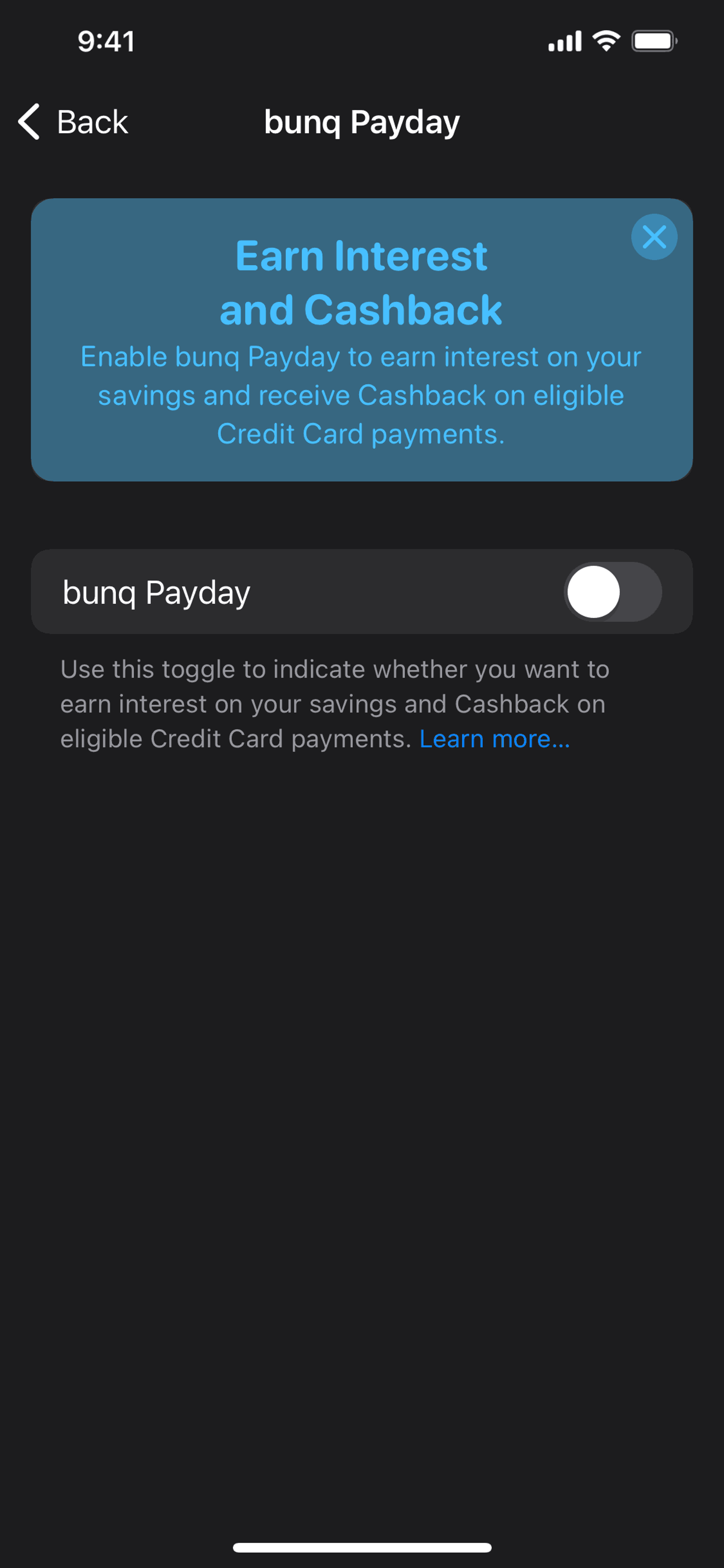 bunq iOS Finance interface screenshot 19