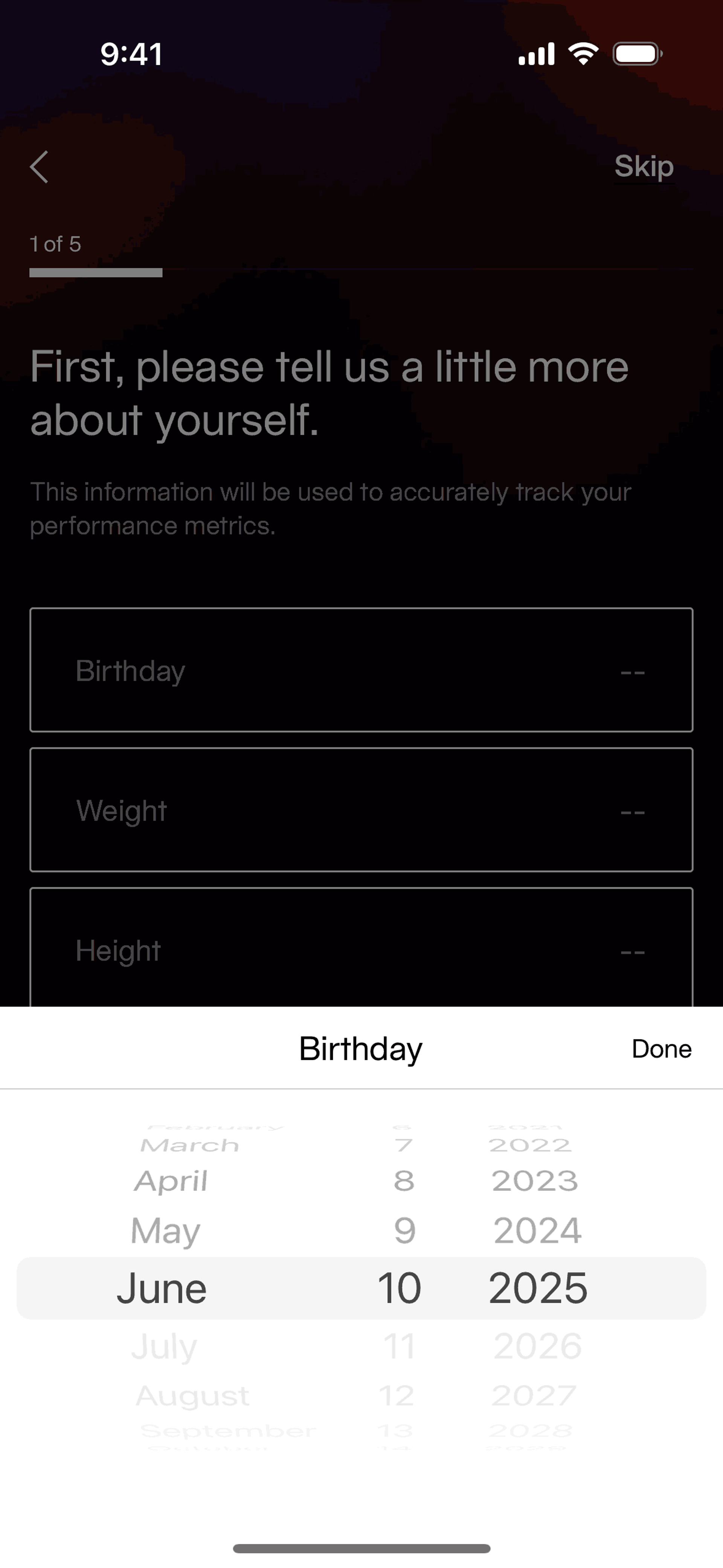 Equinox+ iOS Health & Fitness interface screenshot 16