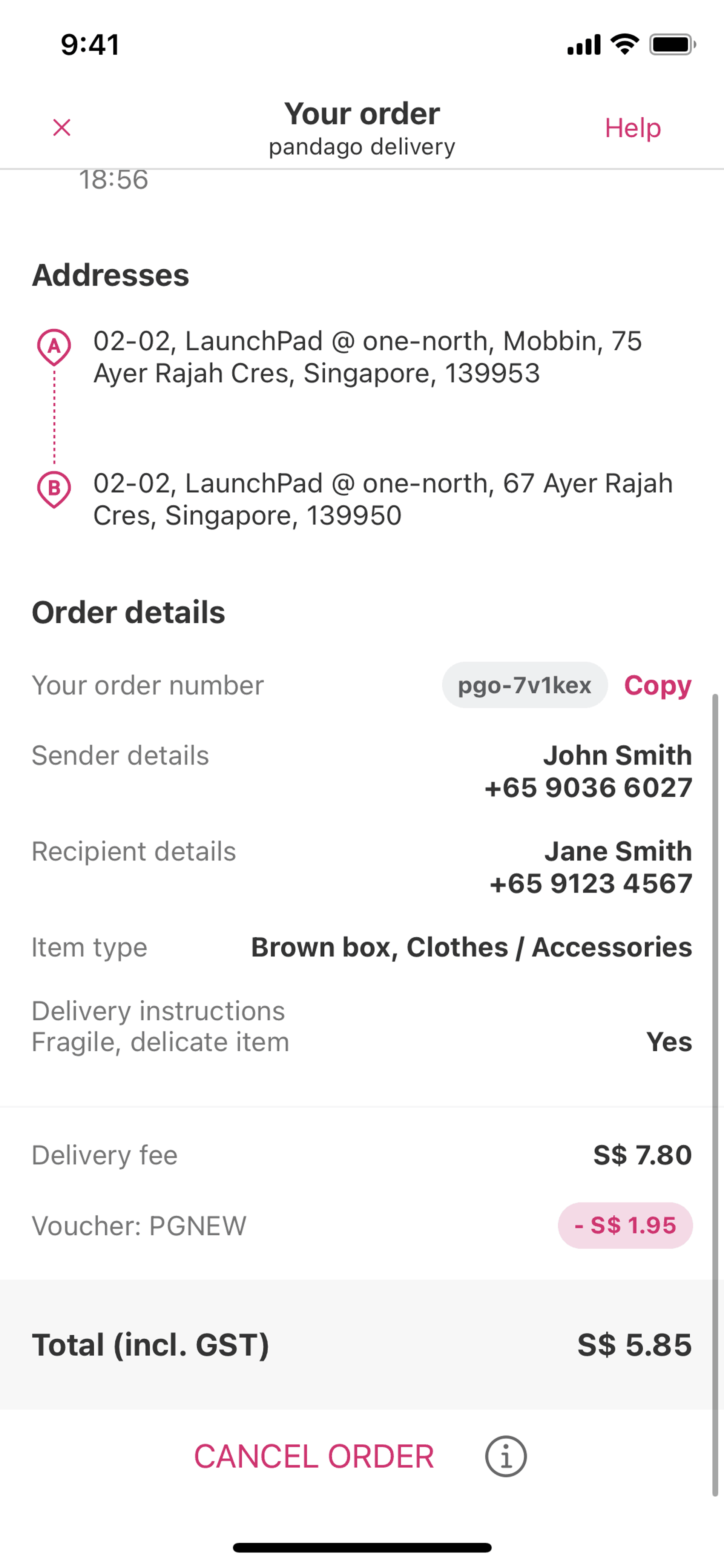 foodpanda iOS Food & Drink interface screenshot 2