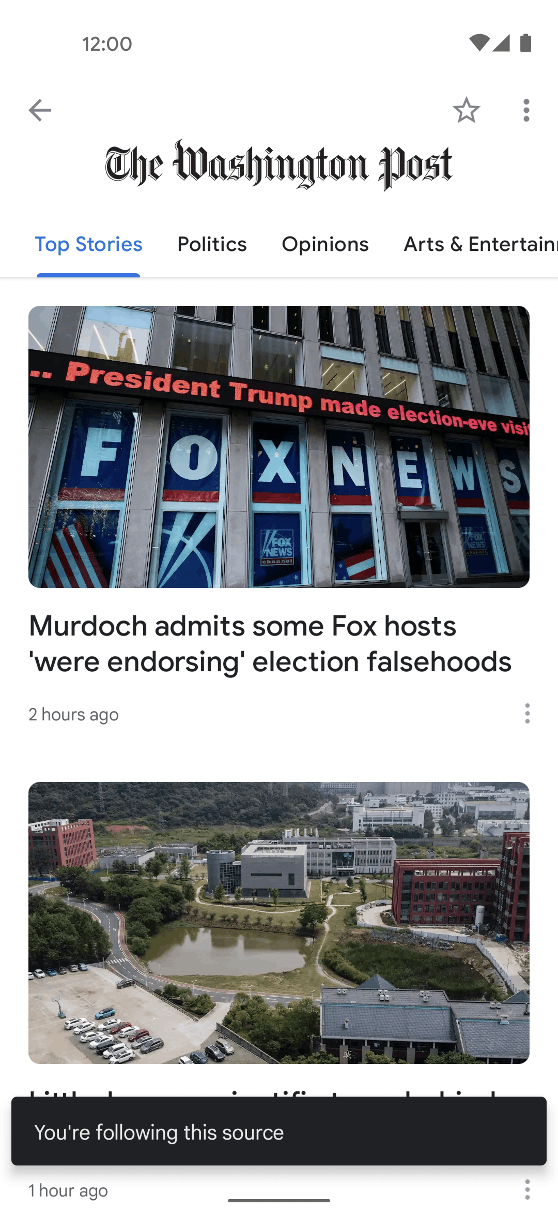Google News Android News interface screenshot 14
