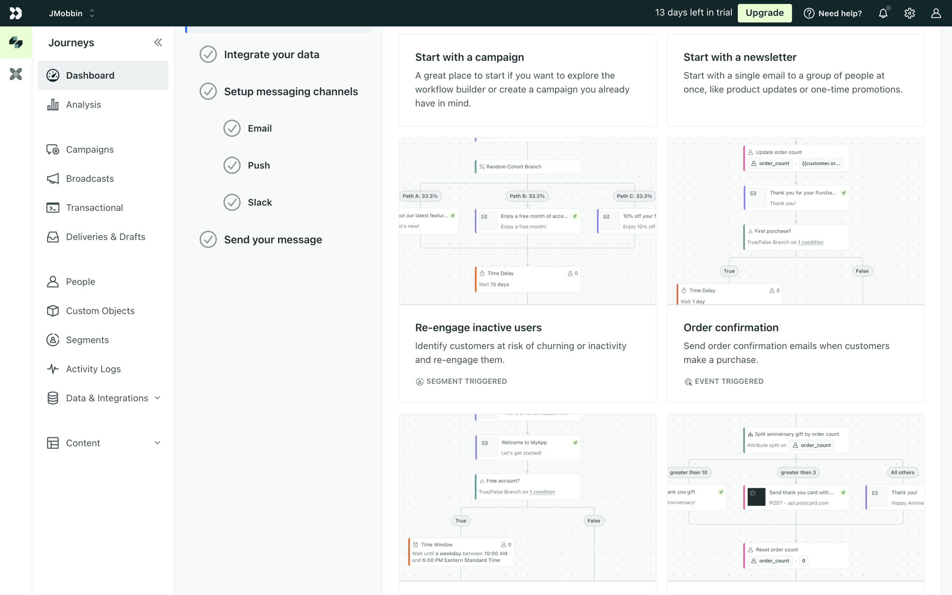 Customer.io Web Business interface screenshot 15