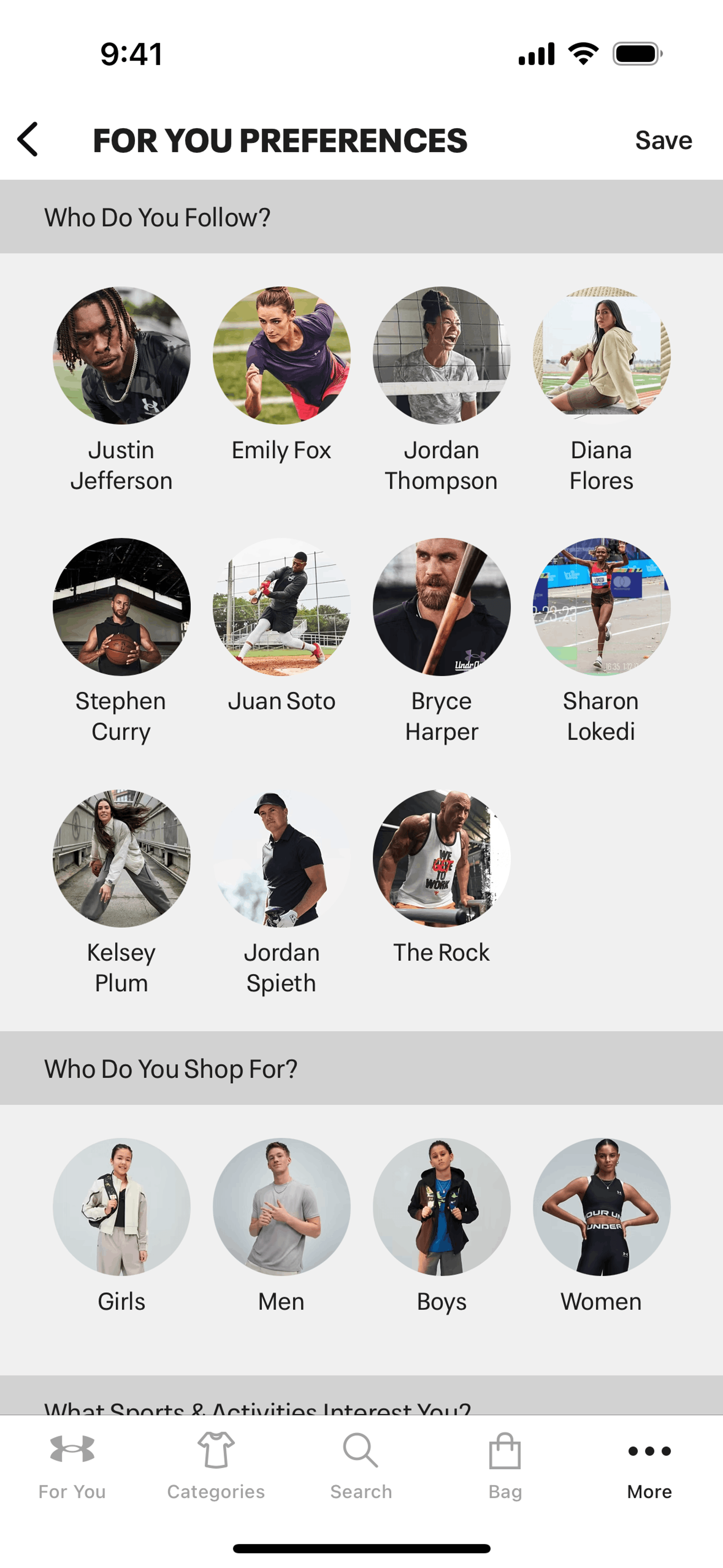 Under Armour iOS Shopping interface screenshot 7