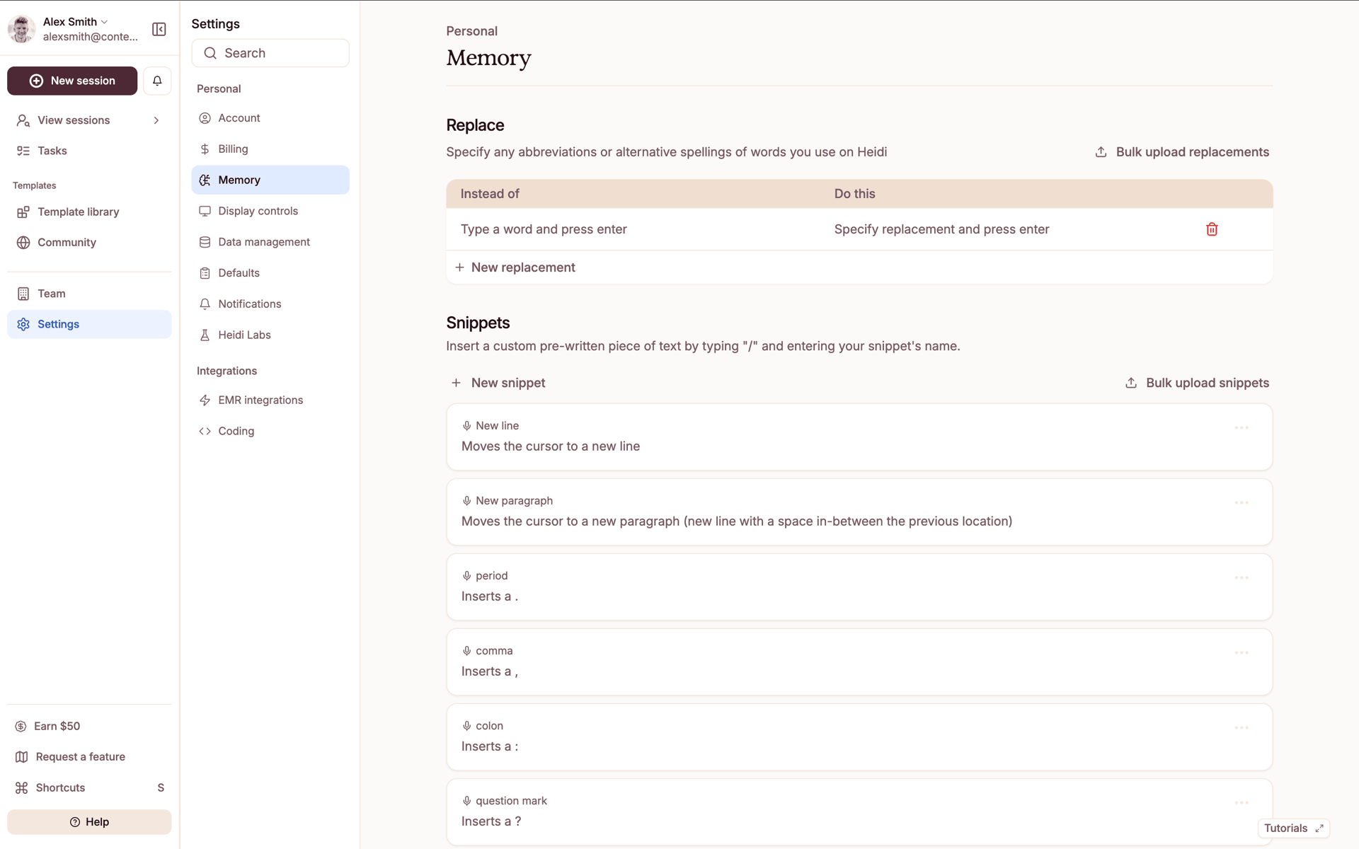 Heidi Web AI interface screenshot 12