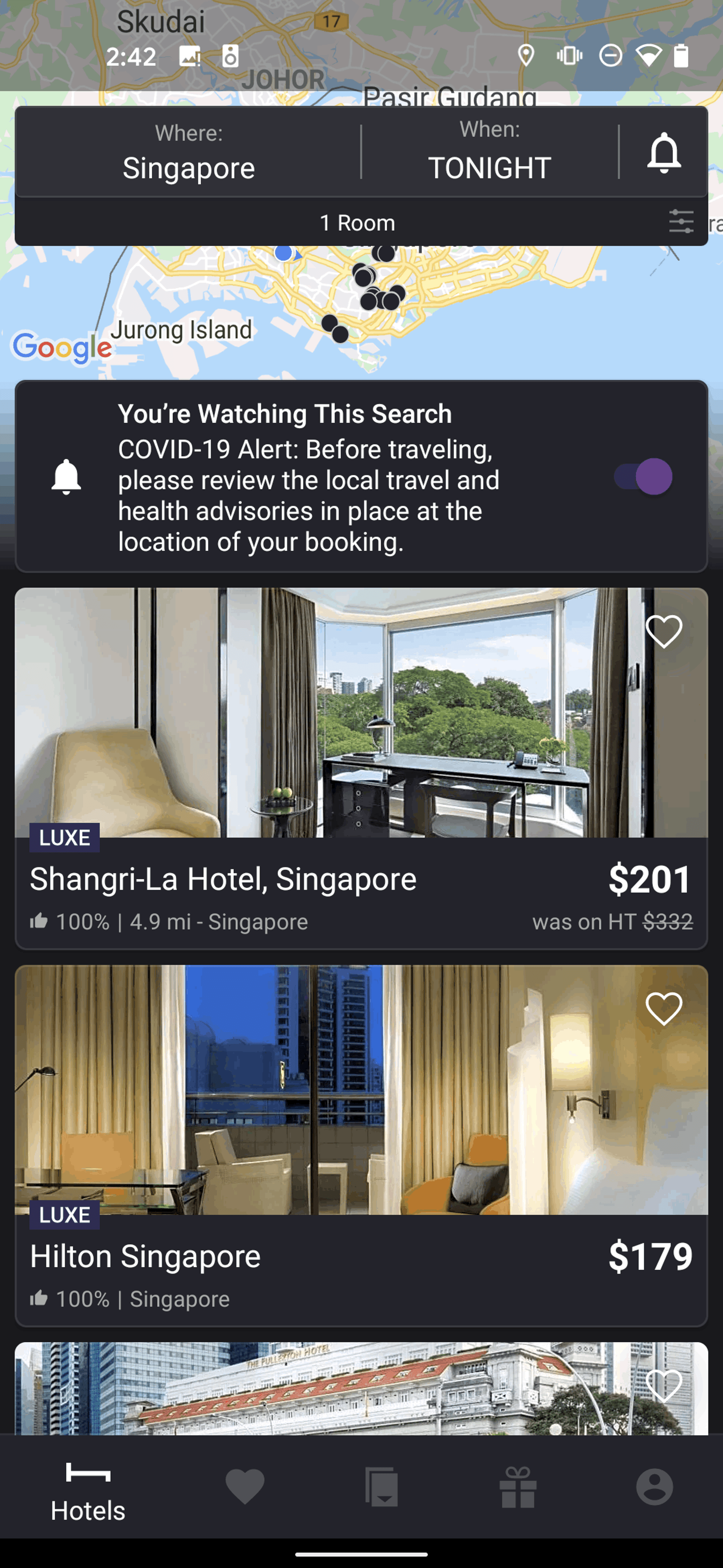 HotelTonight Android Travel & Transportation interface screenshot 8