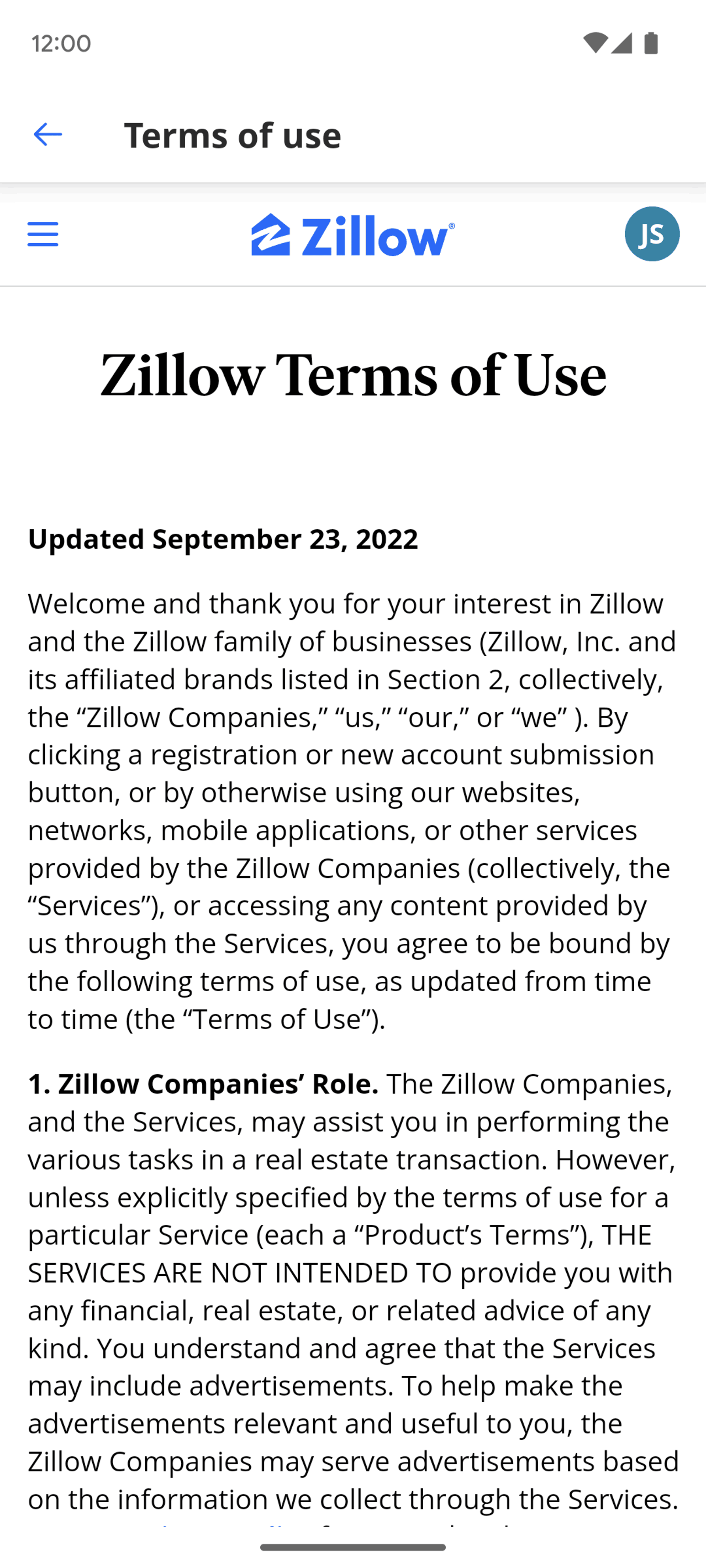 Zillow Android Real Estate interface screenshot 22