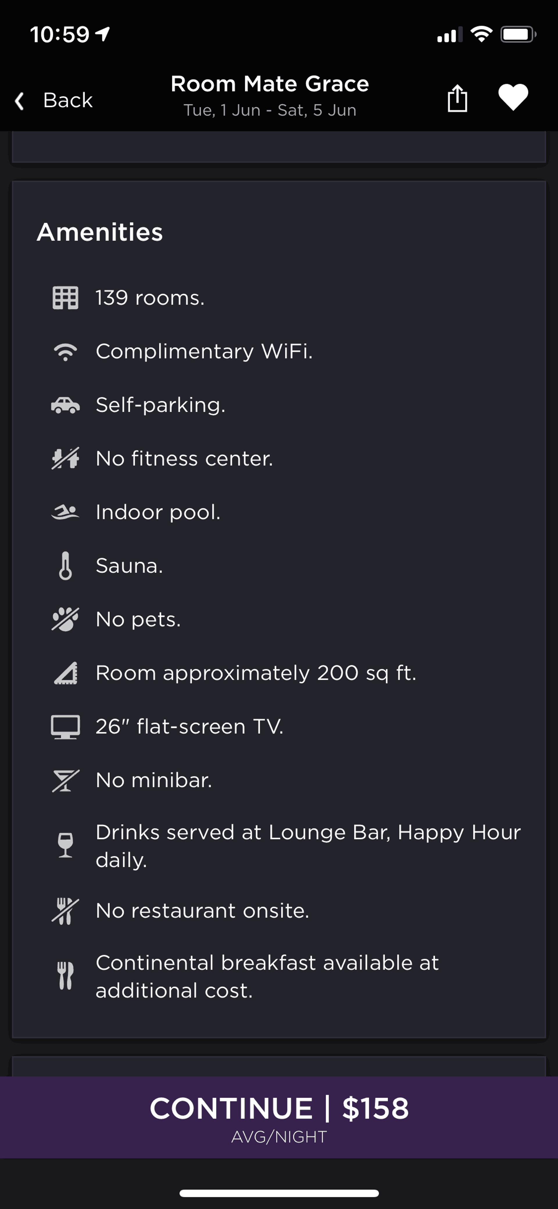 HotelTonight iOS Travel & Transportation interface screenshot 20