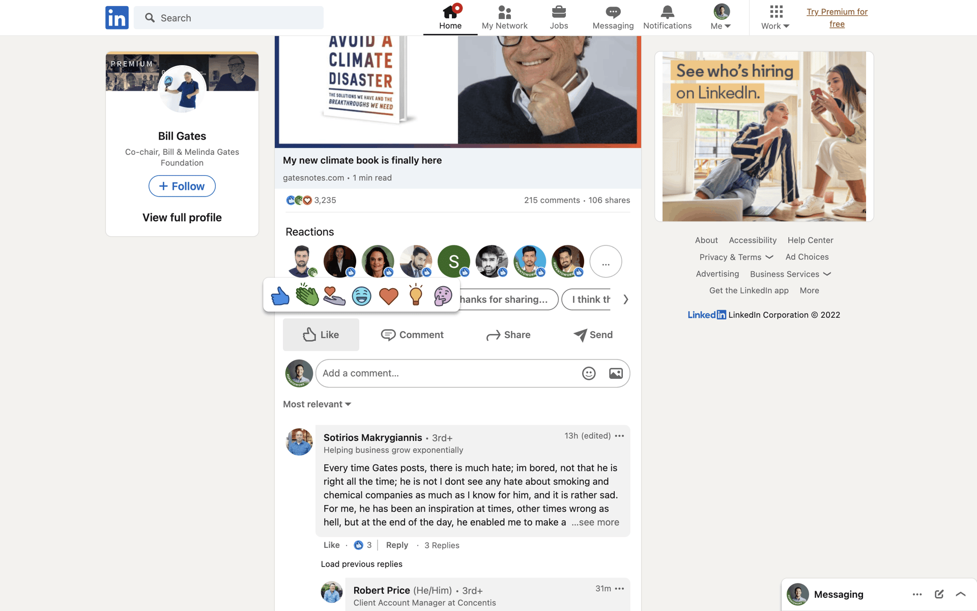 LinkedIn Web Business interface screenshot 12