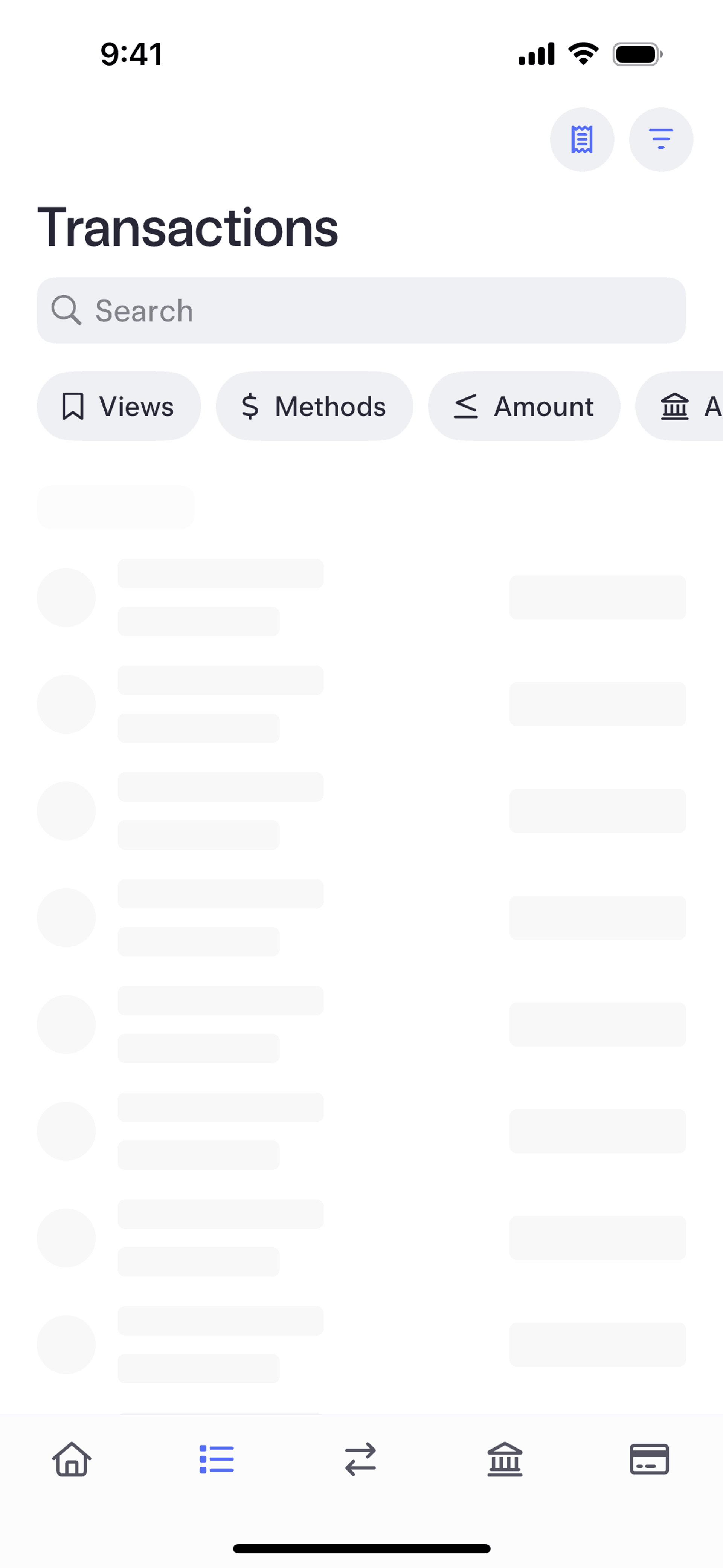 Mercury iOS Finance interface screenshot 11